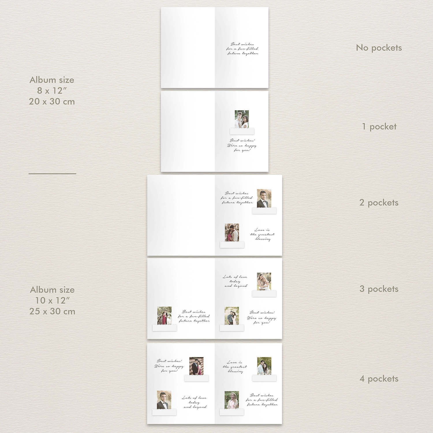 Velvet Wedding Guest Book Vertical - Image 7