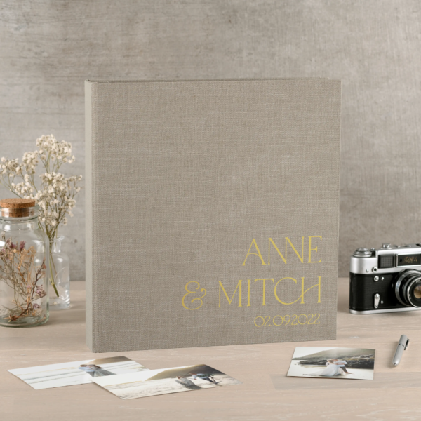 Linen Slip In Photo Album for 100-1000 4x6 Photos