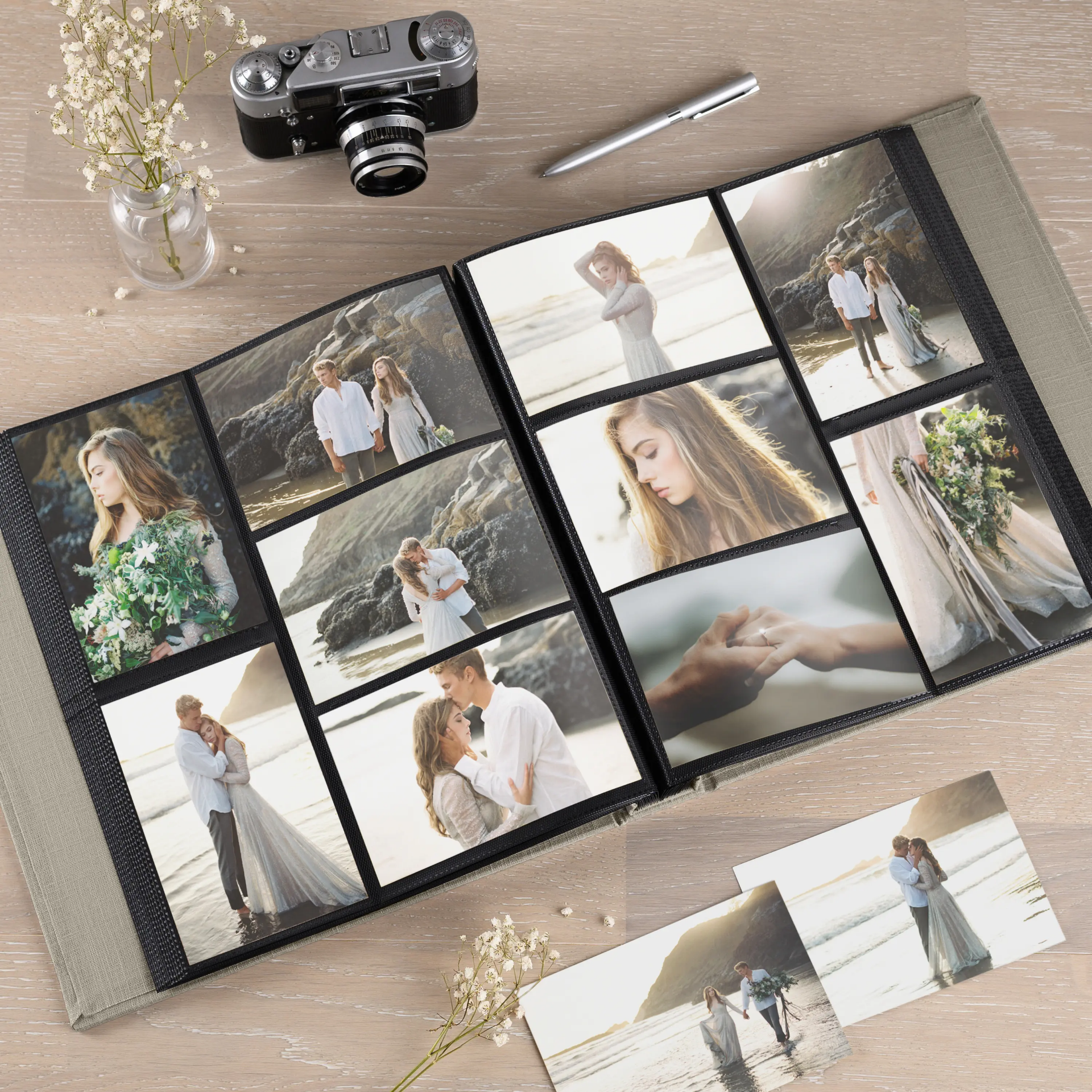 Linen Slip In Photo Album for 100-1000 4x6 Photos - Image 5