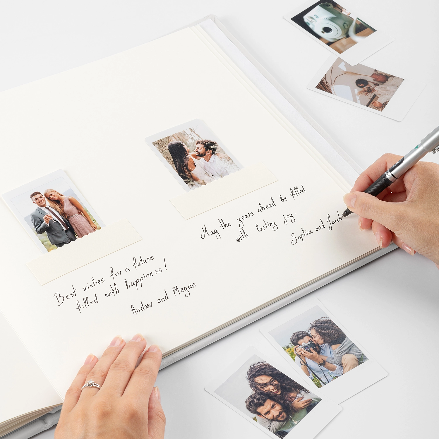 Leather Wedding Guest Book UV - Image 2