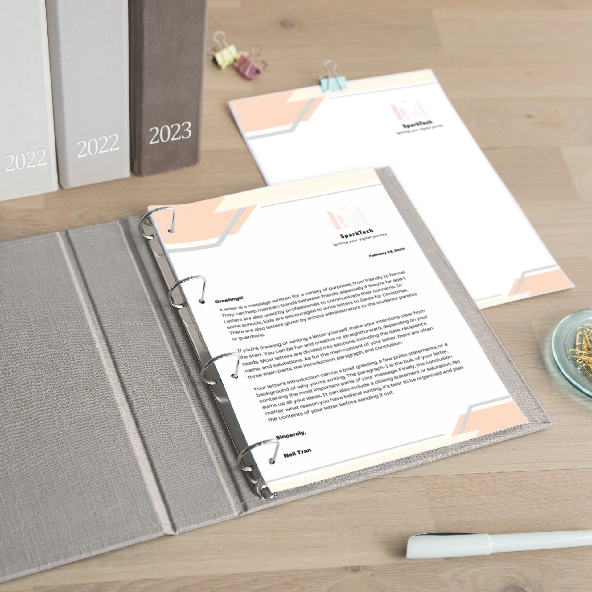 Linen Ring Binder UV - Image 6