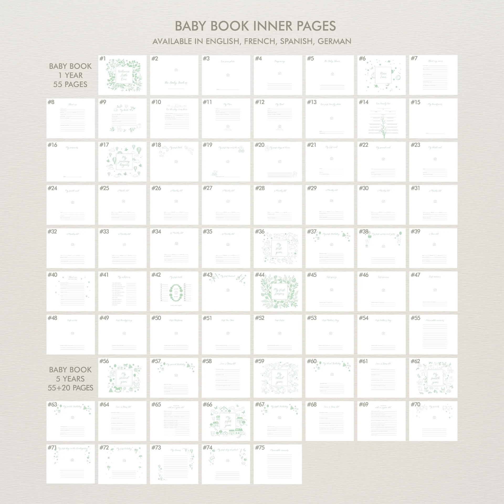 Velvet Baby Photo Book Photo Window - Image 7