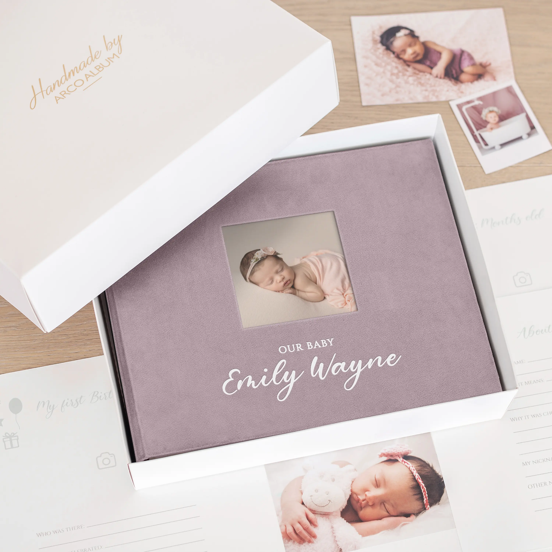 Velvet Baby Photo Book Photo Window - Image 3