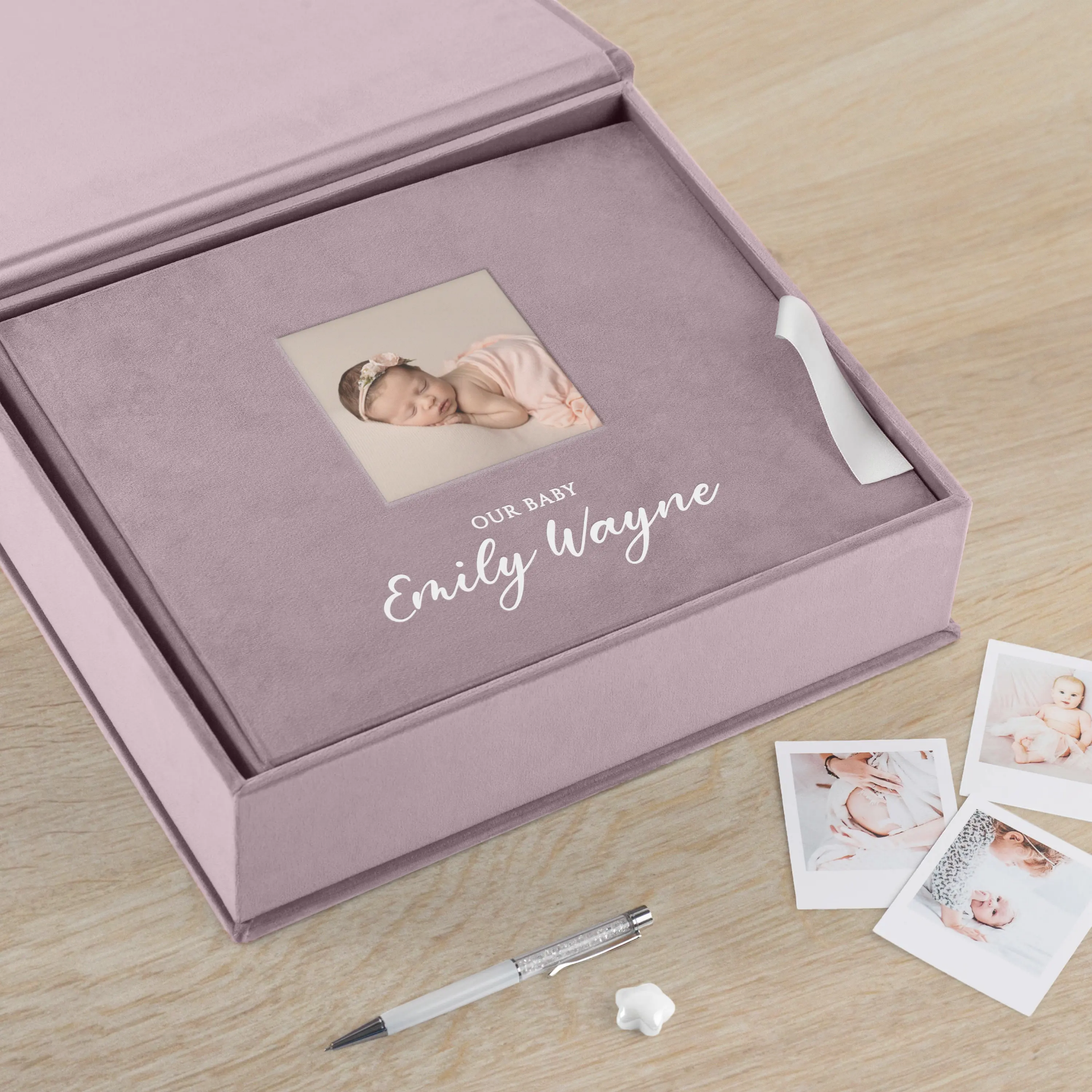 Velvet Baby Photo Book Photo Window - Image 4