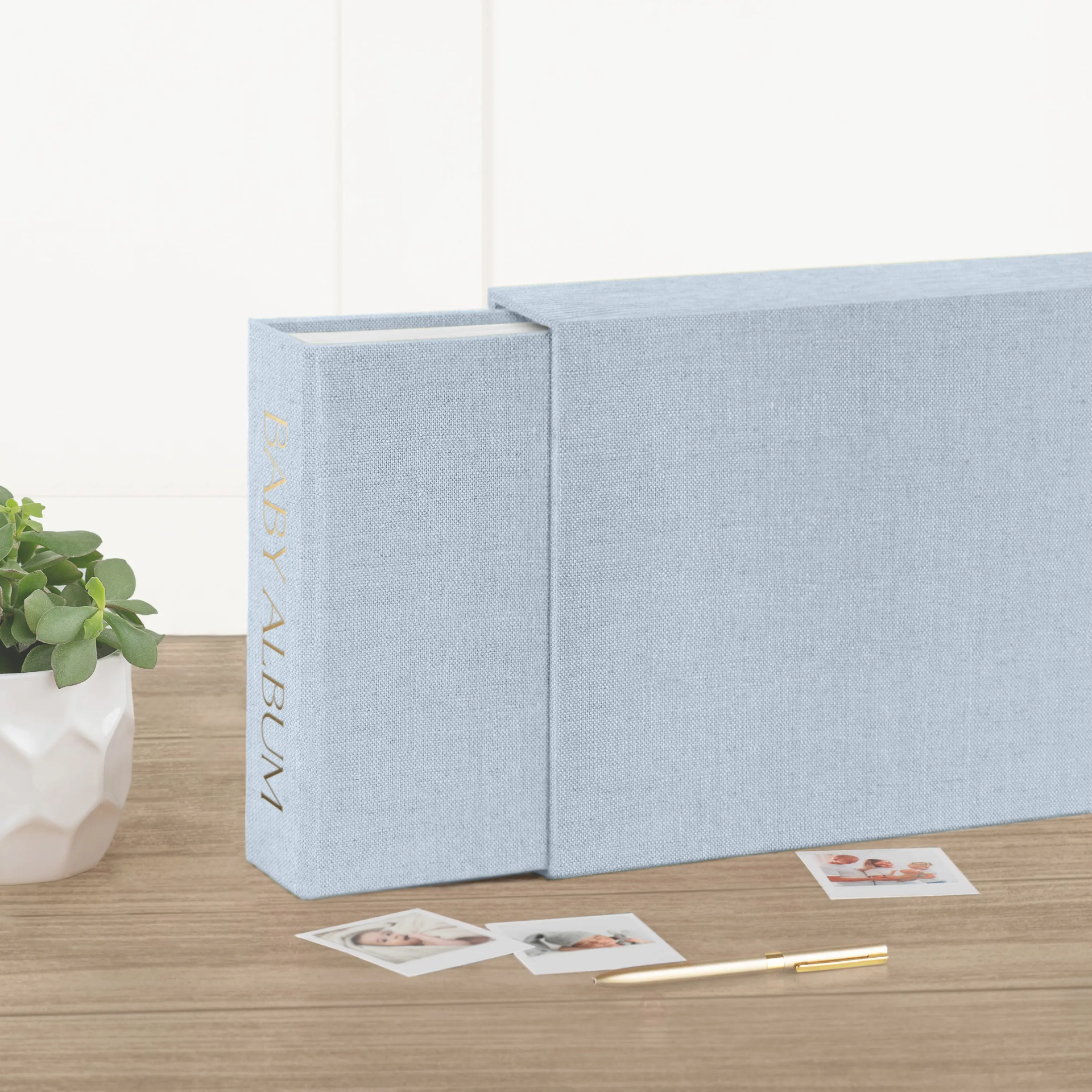 Linen Baby Photo Book - Image 5