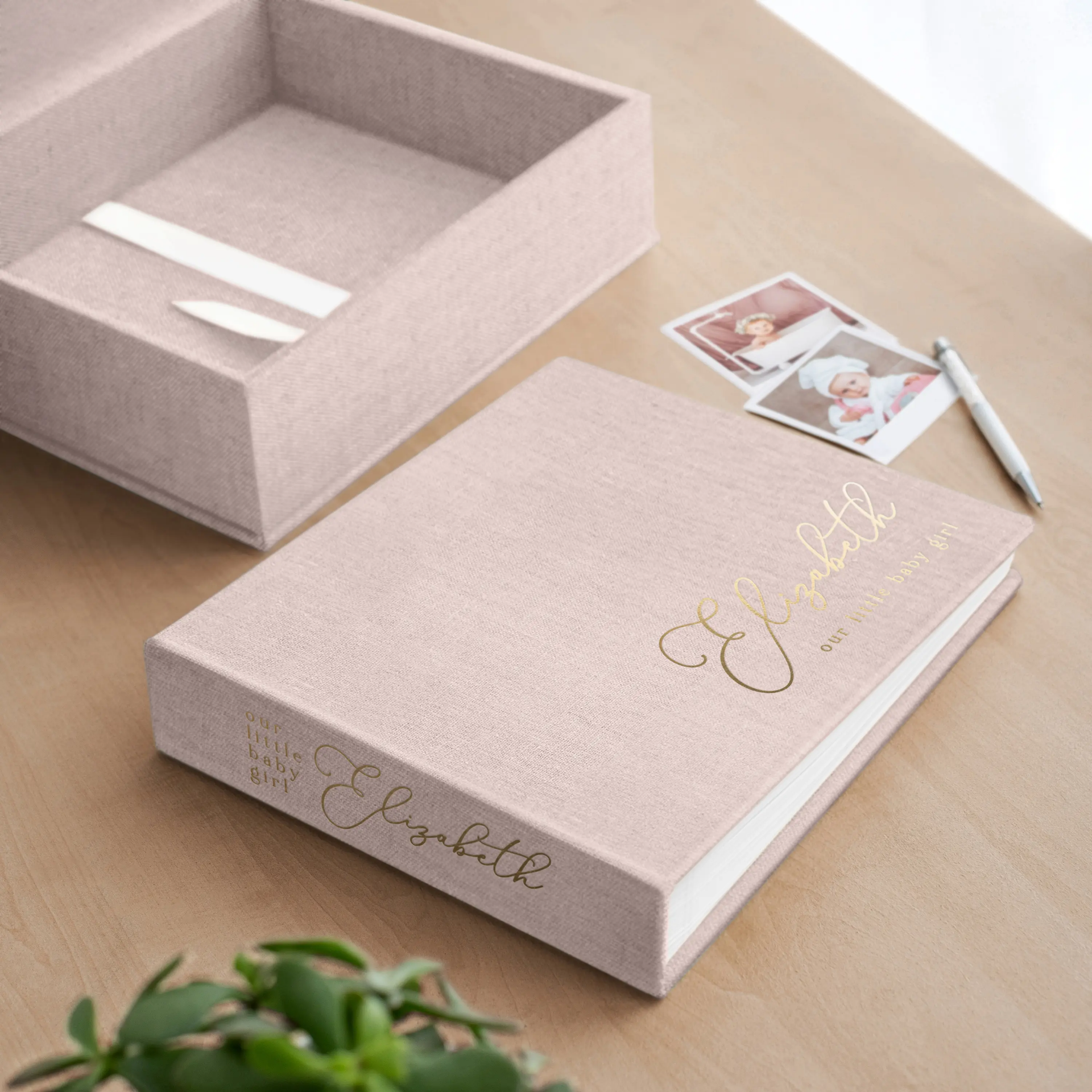 Linen Baby Photo Book - Image 4