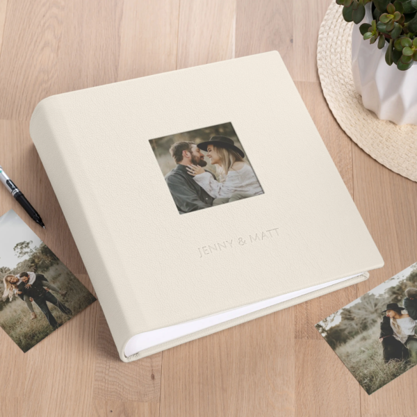 Eco Leather Traditional Photo Album Photo Window