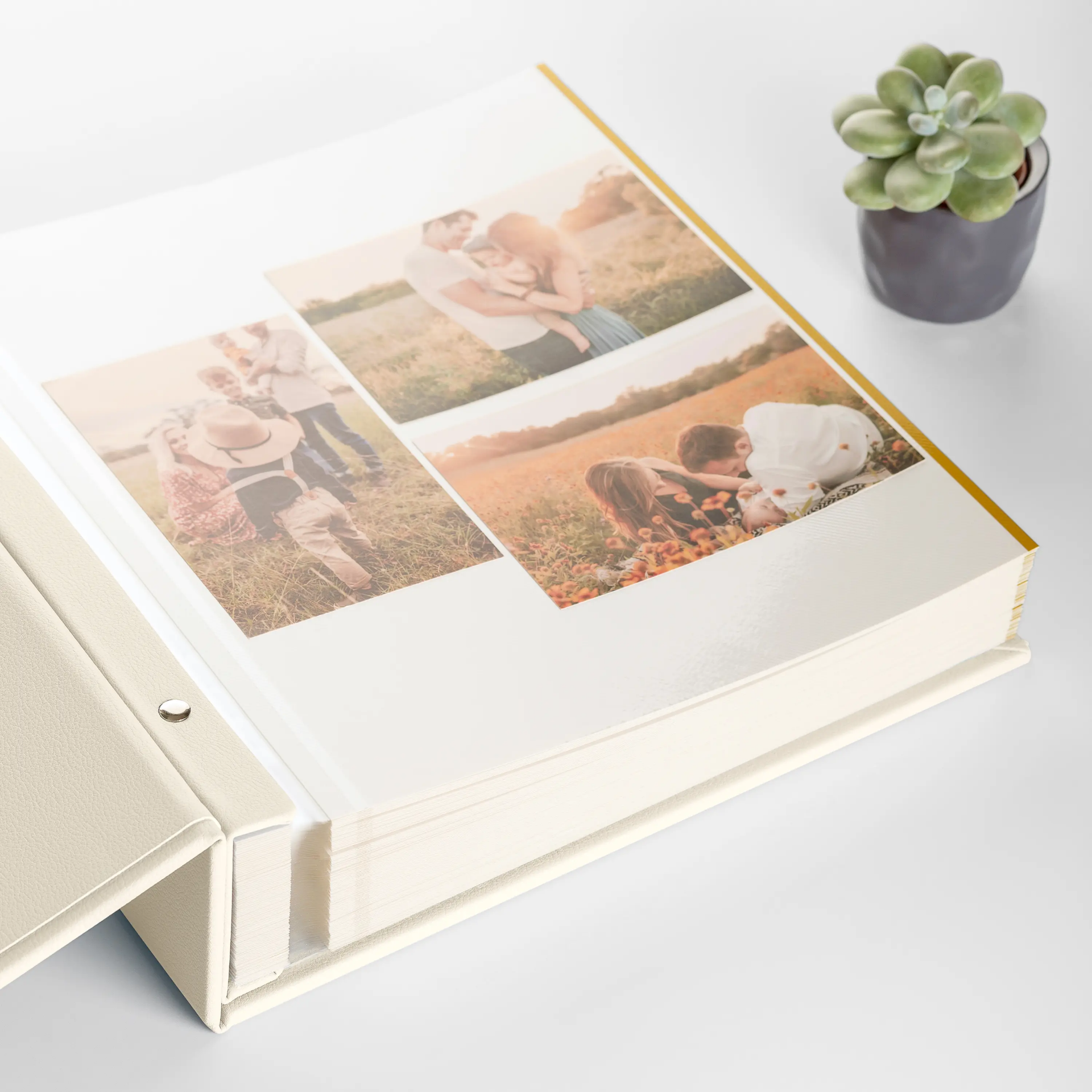 Eco Leather Self Adhesive Photo Album Photo Window - Image 3