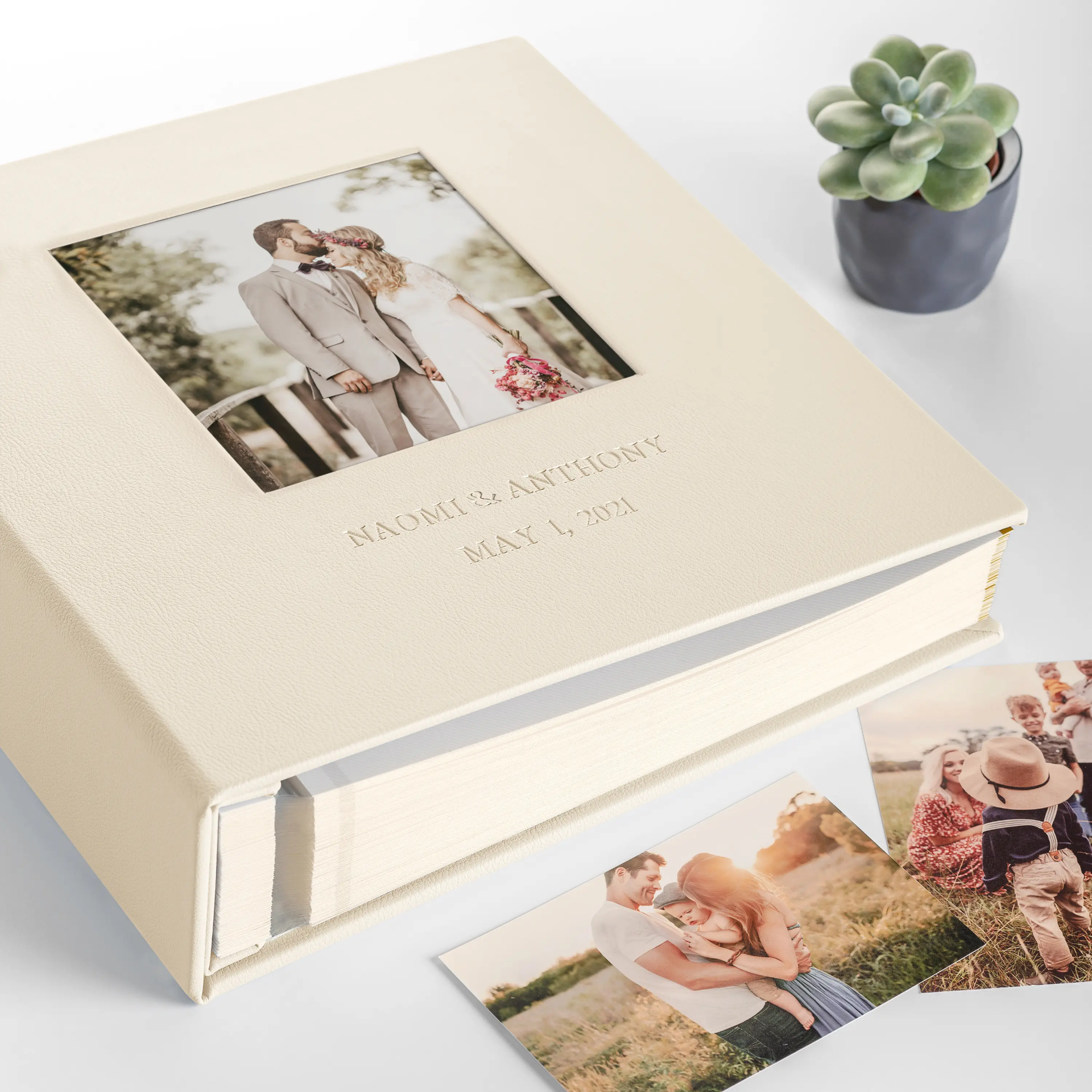Eco Leather Self Adhesive Photo Album Photo Window - Image 2