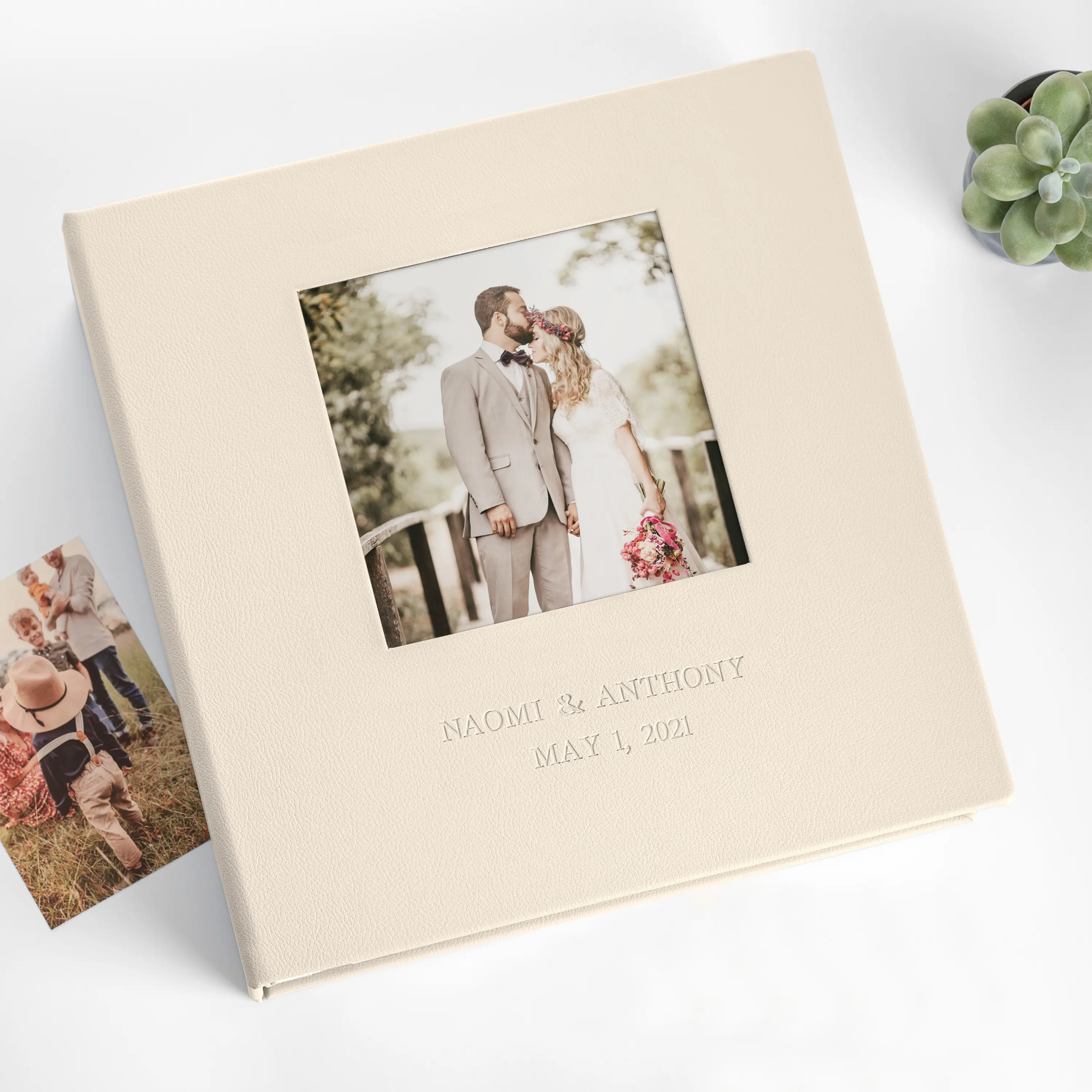 Eco Leather Self Adhesive Photo Album Photo Window