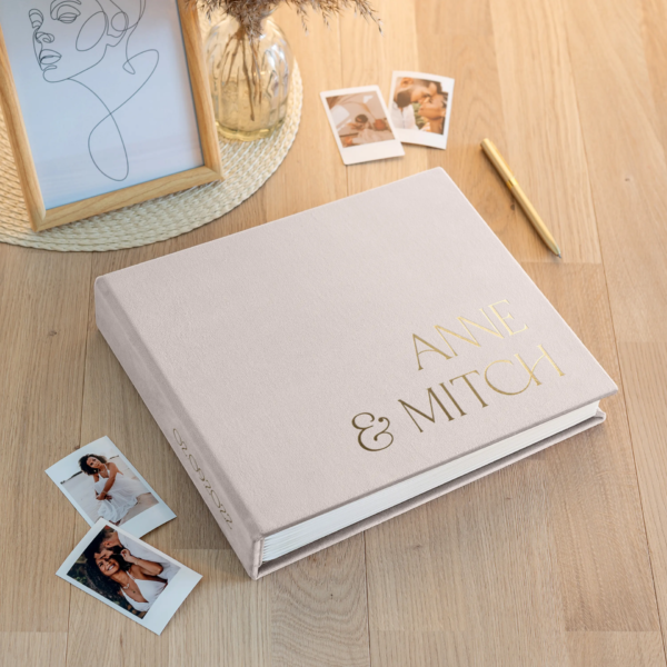 Velvet Wedding Guest Book