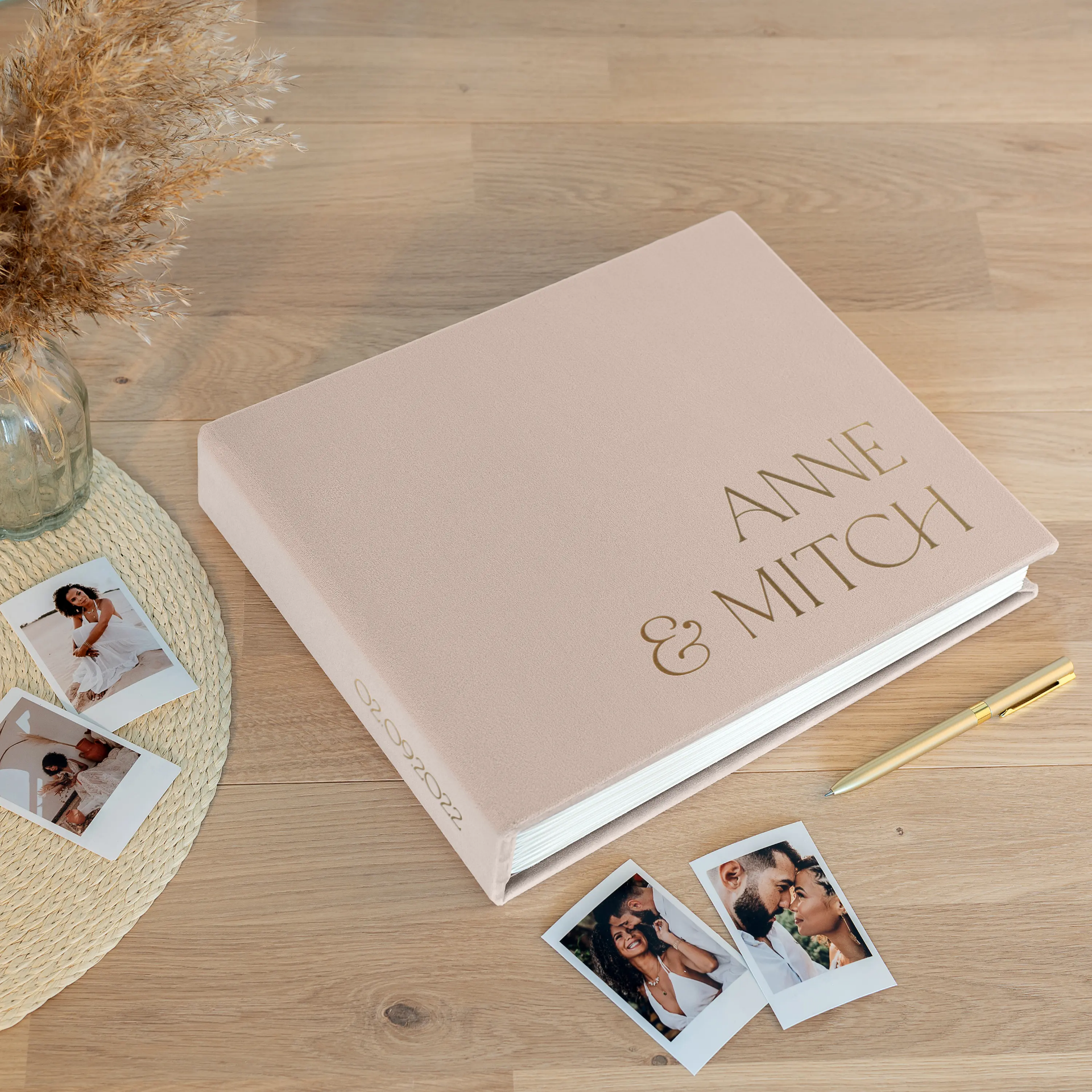 Velvet Wedding Guest Book - Image 4
