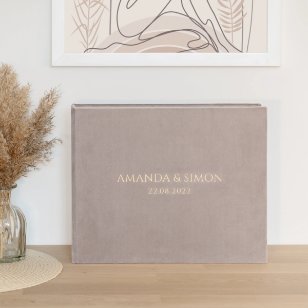 Velvet Wedding Guest Book