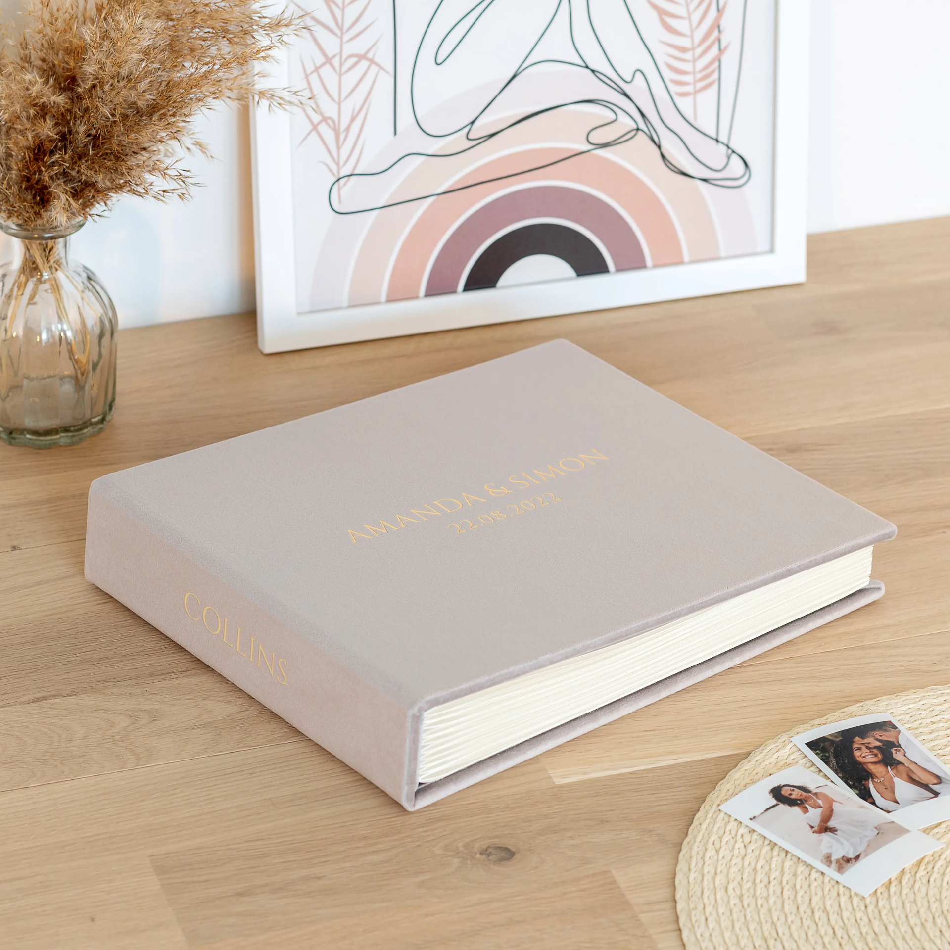Velvet Wedding Guest Book - Image 4