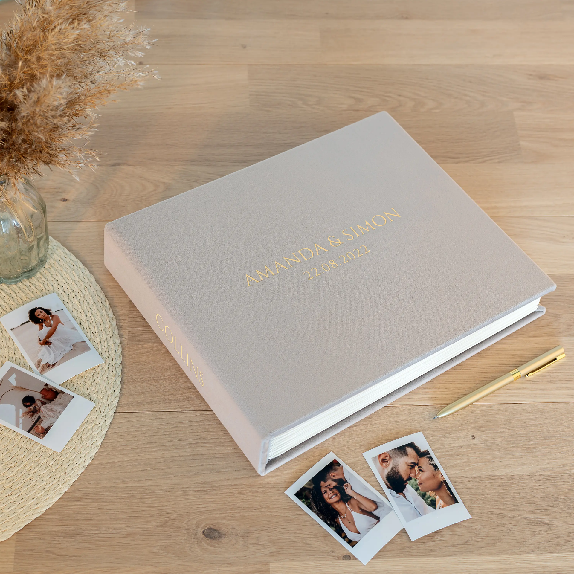 Velvet Wedding Guest Book - Image 2