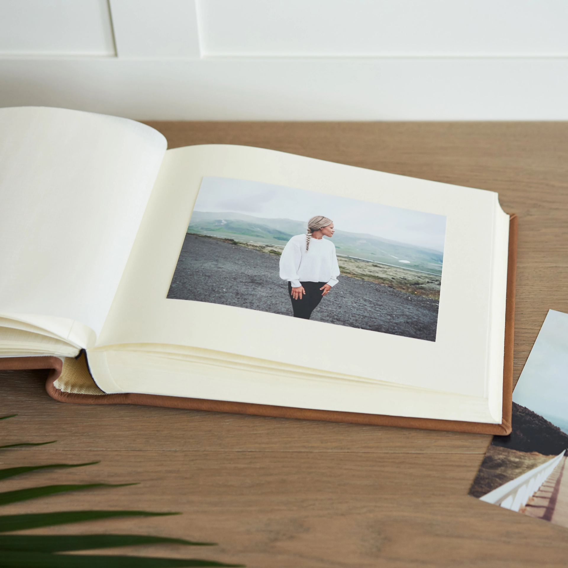 Leather Traditional Photo Album, Embossed World Map - Image 6