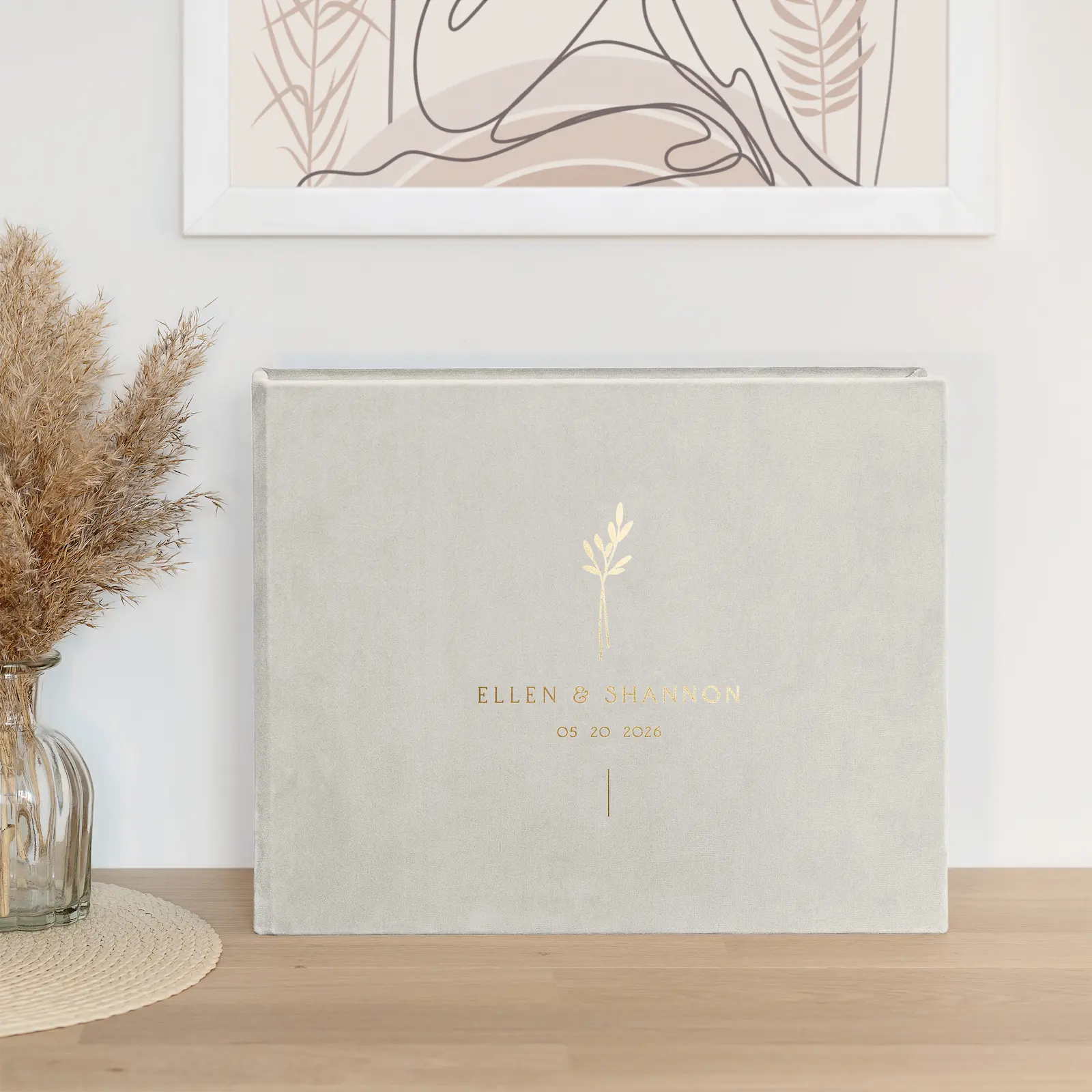 Velvet Wedding Guest Book - Image 4