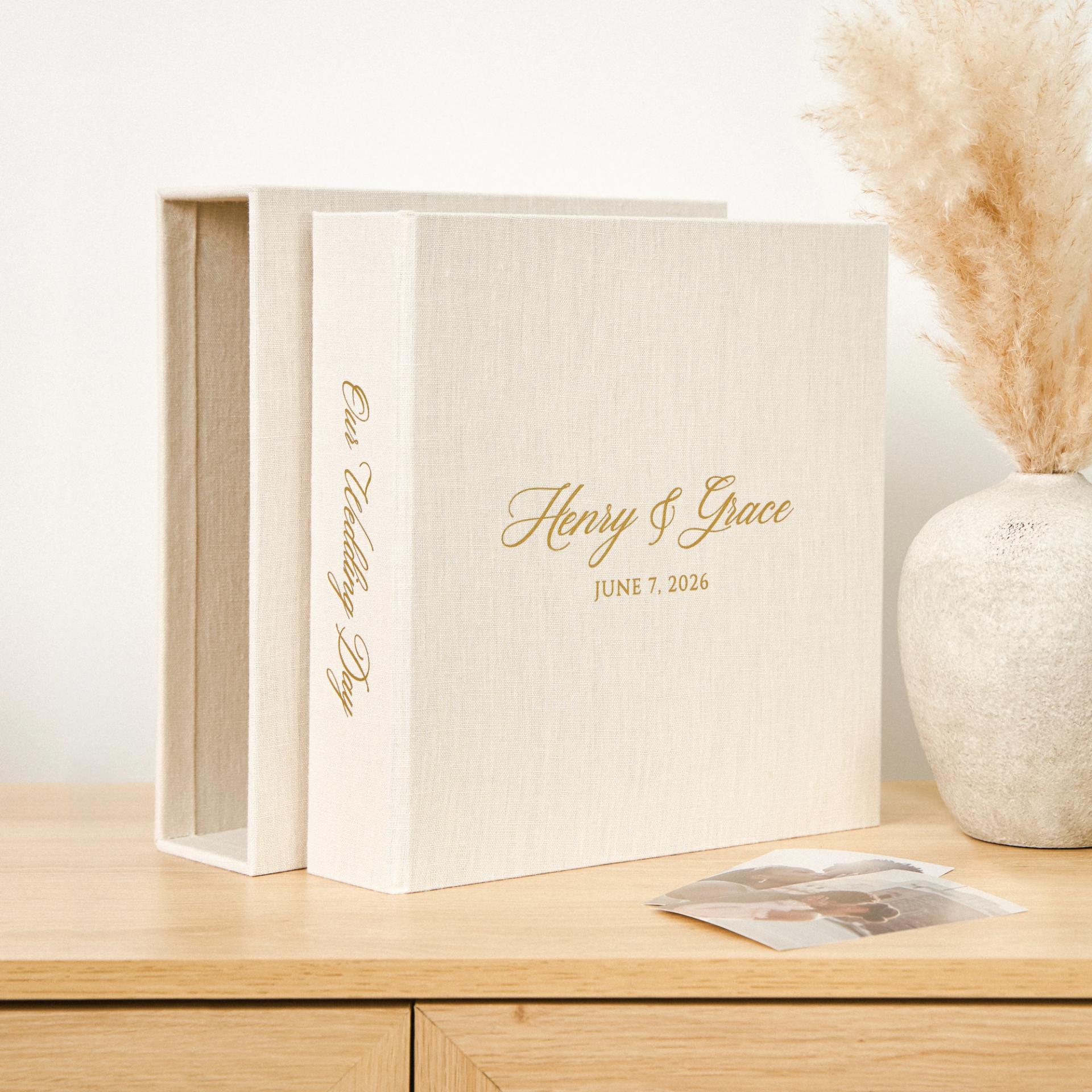 Linen Slip In Photo Album for 100-1000 4x6 Photos