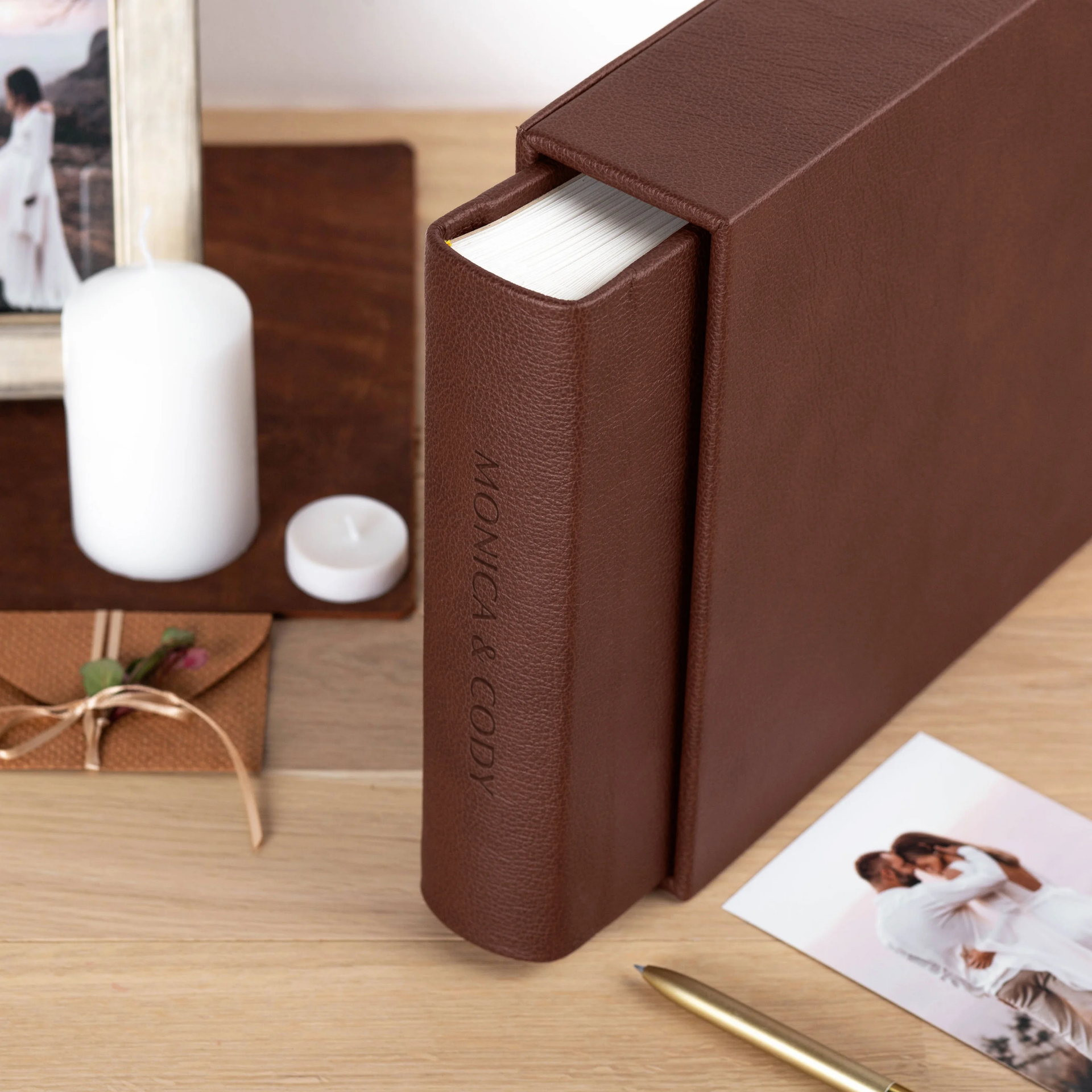 Leather Slip In Photo Album for 200 4x6 or 5x7 Photos - Image 2