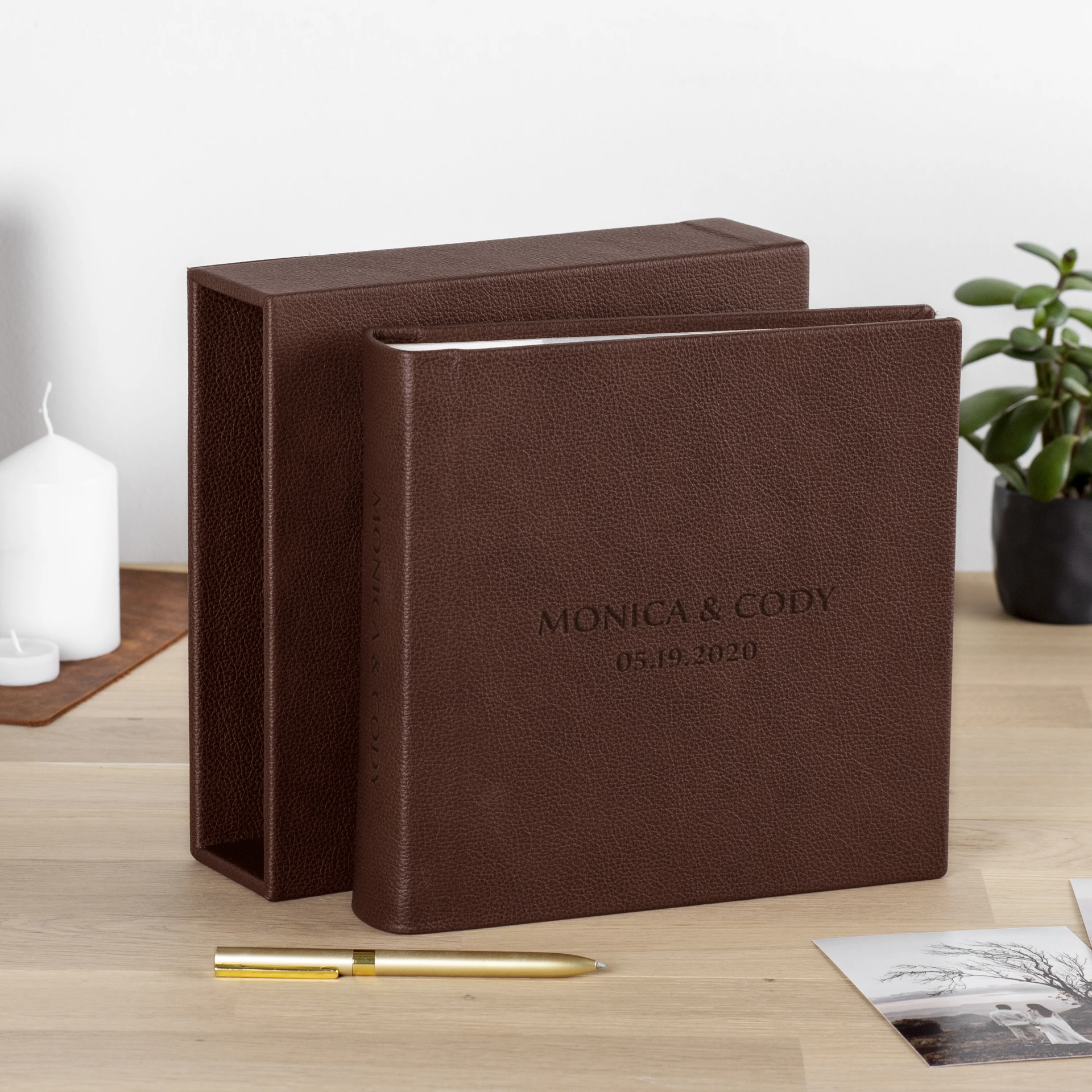 Leather Slip In Photo Album for 200 4x6 or 5x7 Photos