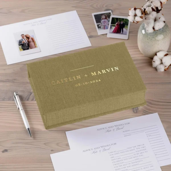 Linen Box + Wedding Advice Cards, Design W179