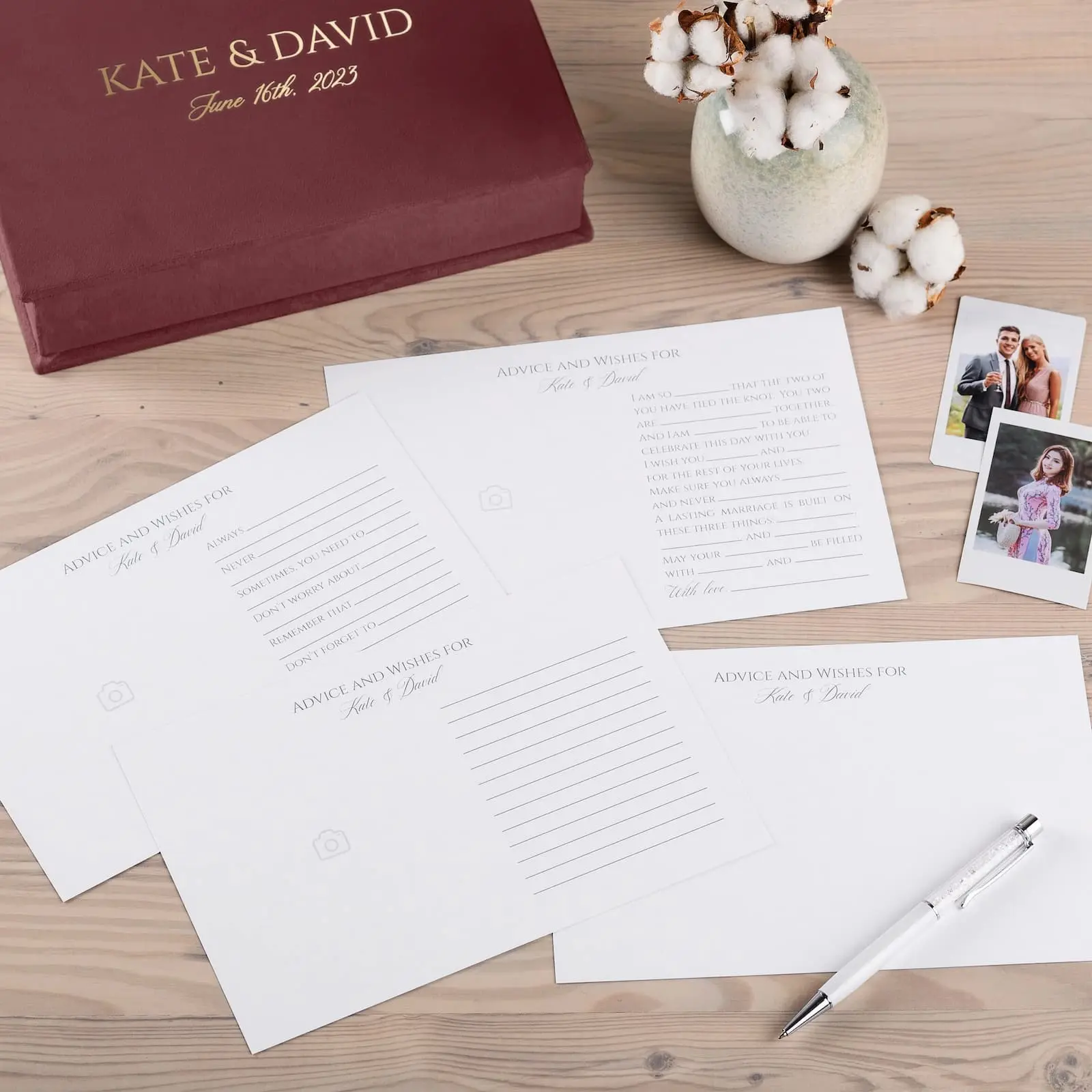 Velvet Box + Wedding Advice Cards - Image 6
