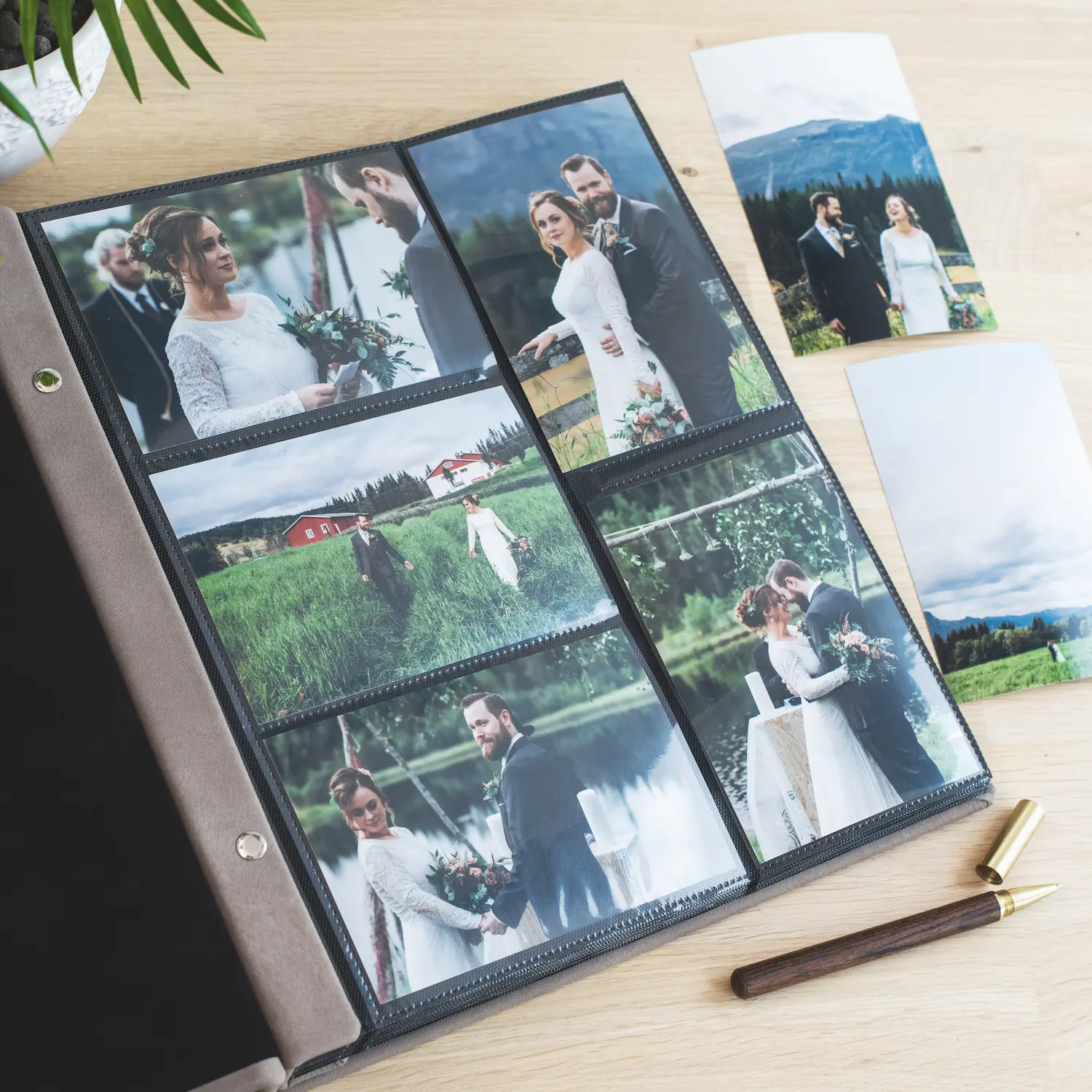 Leather Slip In Photo Album with Photo Window for 100-1000 4x6 Photos - Image 6