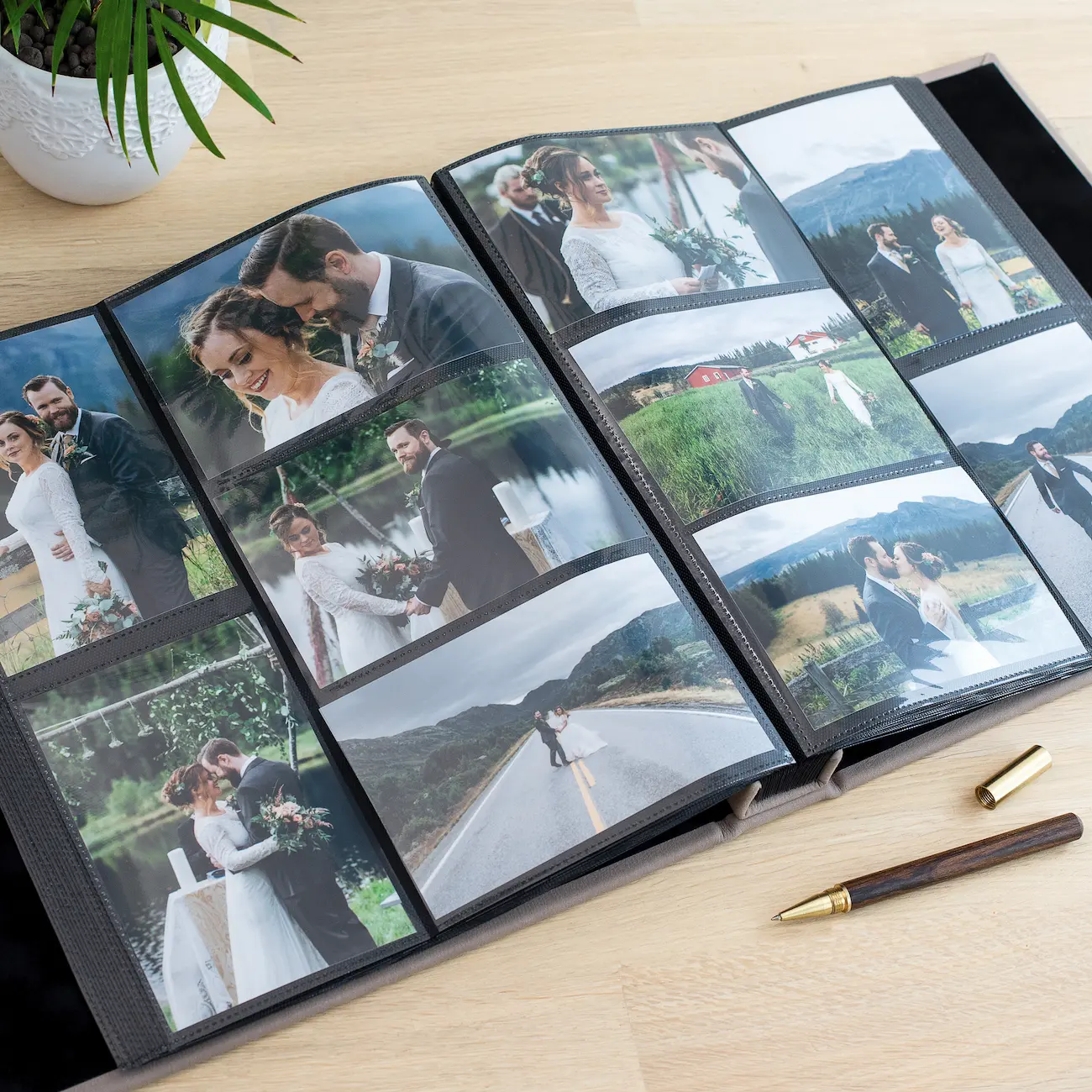 Leather Slip In Photo Album with Photo Window for 100-1000 4x6 Photos - Image 2