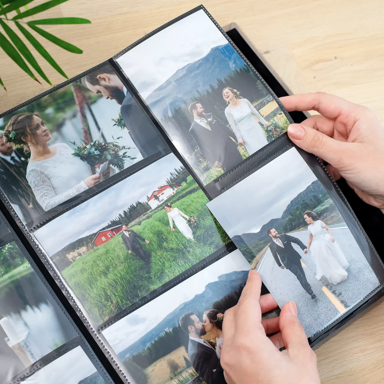 Leather Slip In Photo Album with Photo Window for 100-1000 4x6 Photos - Image 3
