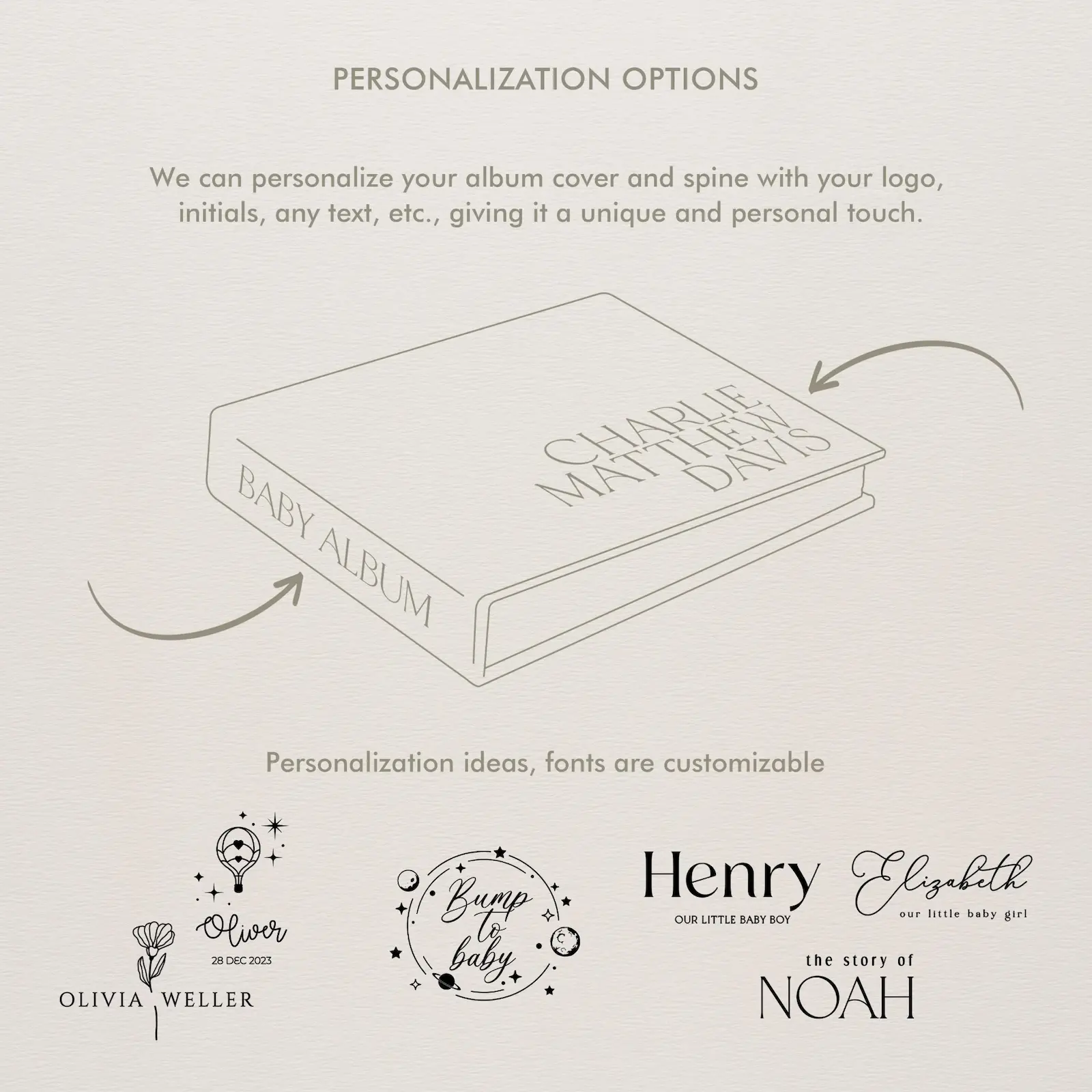 Velvet Baby Shower Book, Design B246 - Image 7