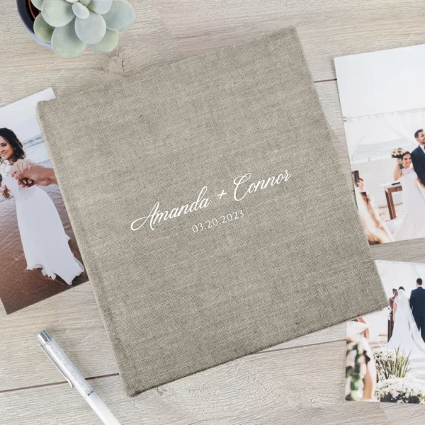 Linen Slip In Photo Album for 40-400 4x6 or 5x7 Photos