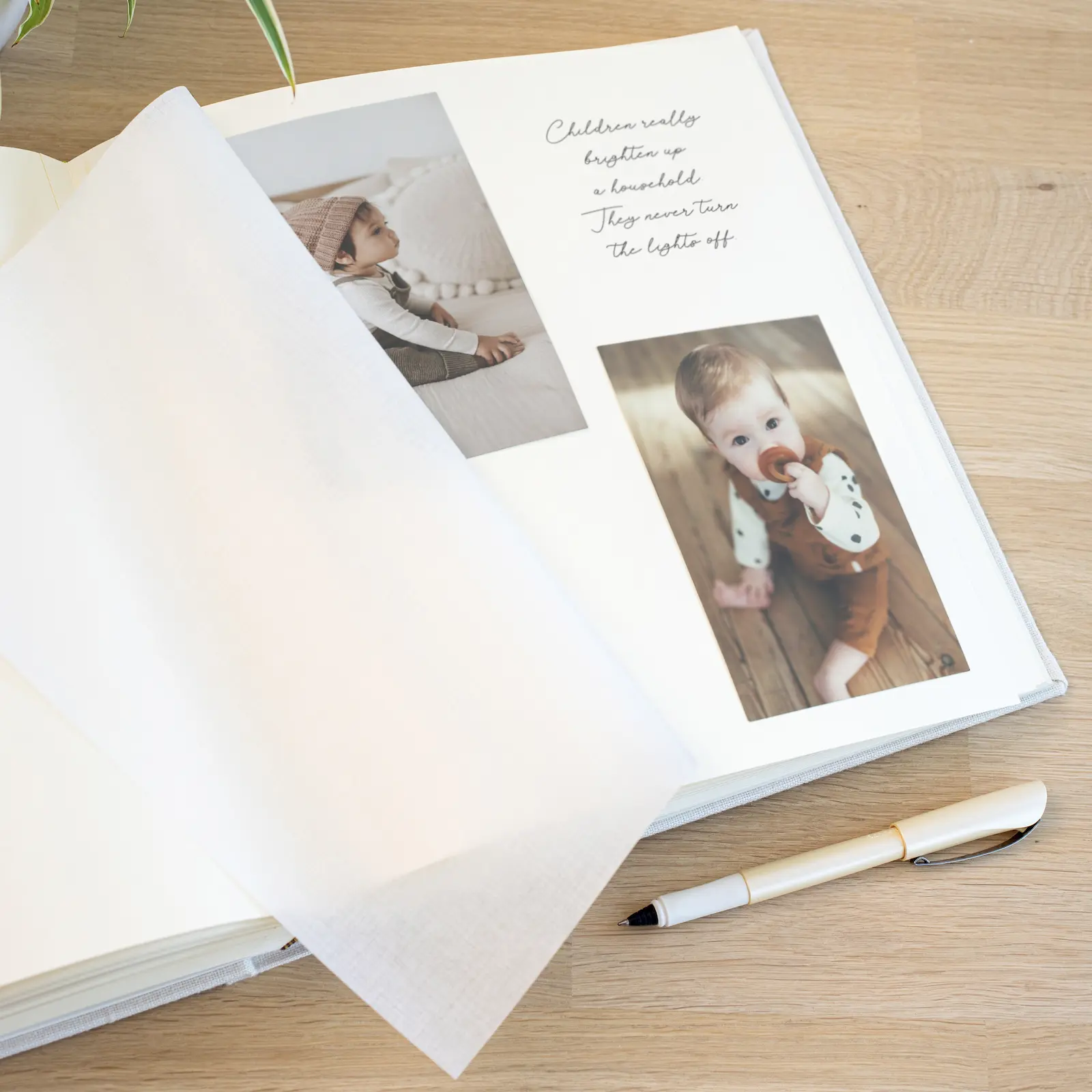Linen Baby Traditional Photo Album - Image 2