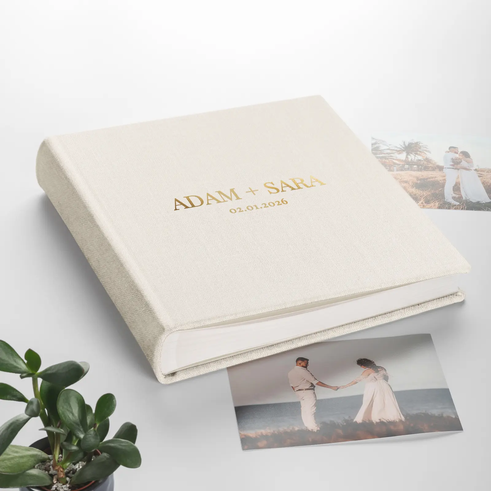 Linen Traditional Photo Album - Image 4
