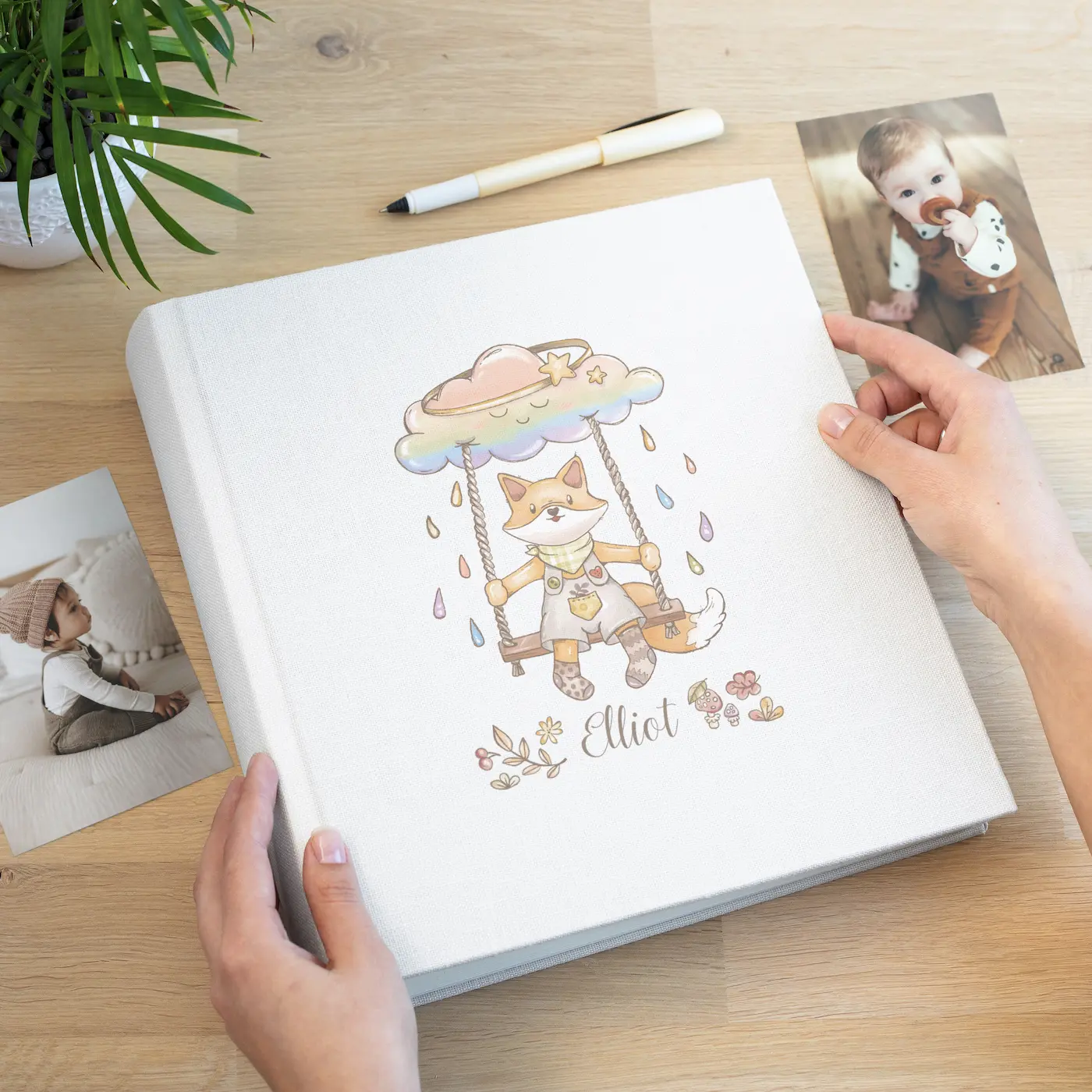 Linen Baby Traditional Photo Album - Image 5