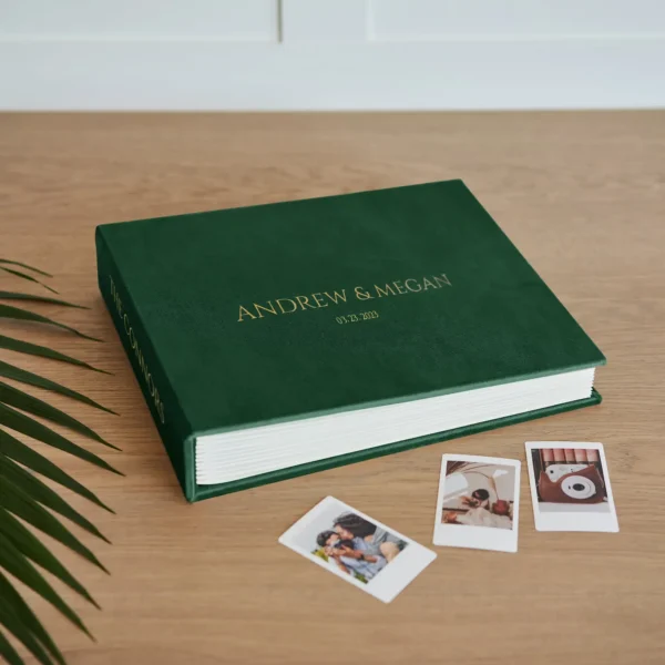 Velvet Wedding Guest Book