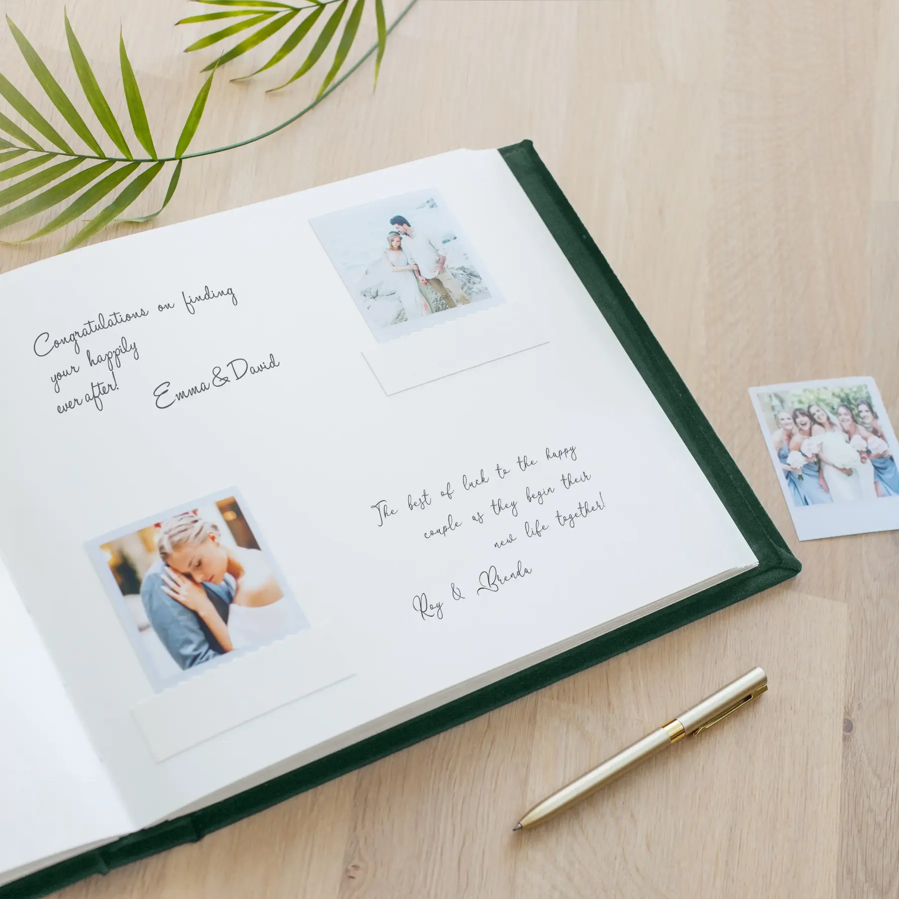Velvet Wedding Guest Book - Image 2