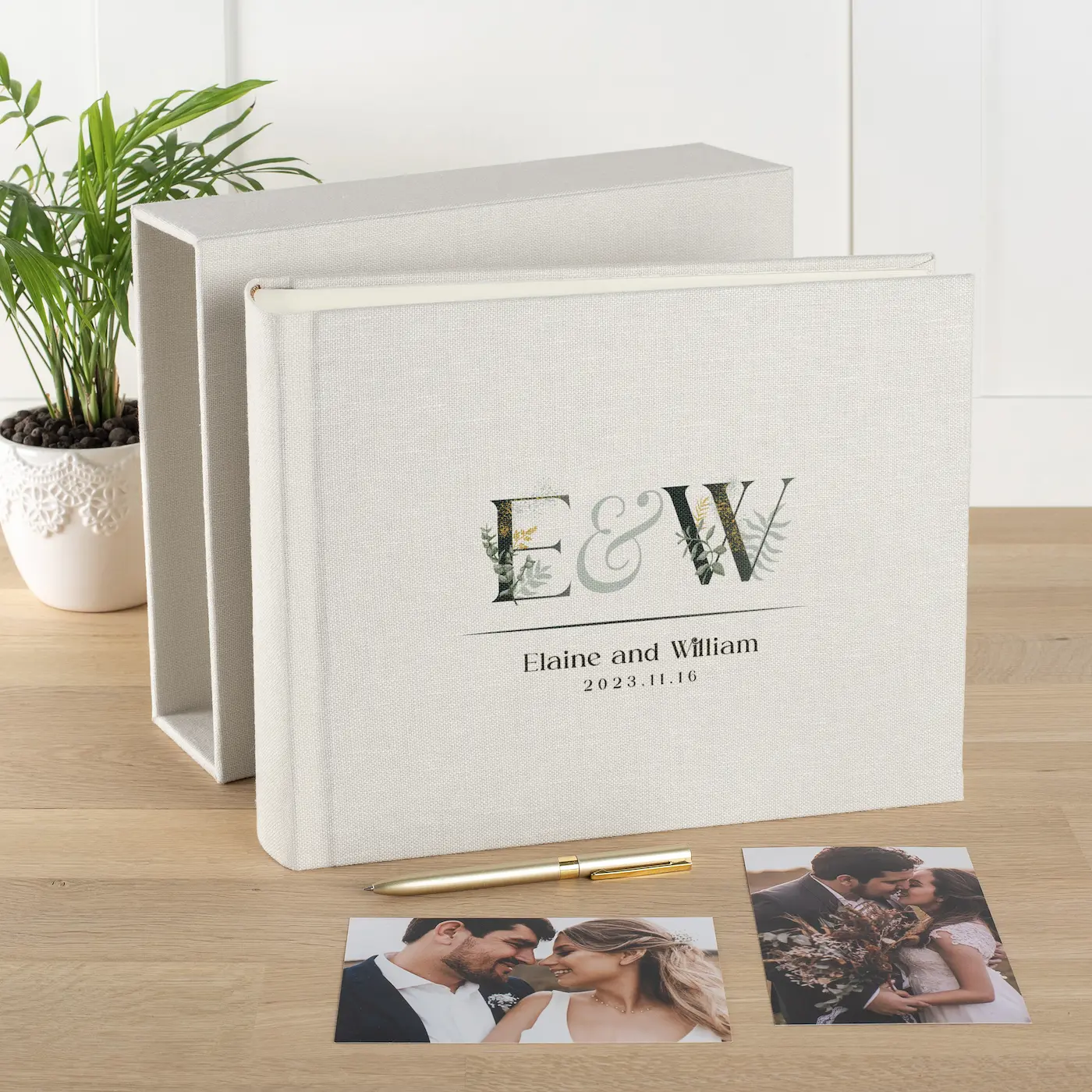 Linen Traditional Photo Album, Design W93 UV - Image 4