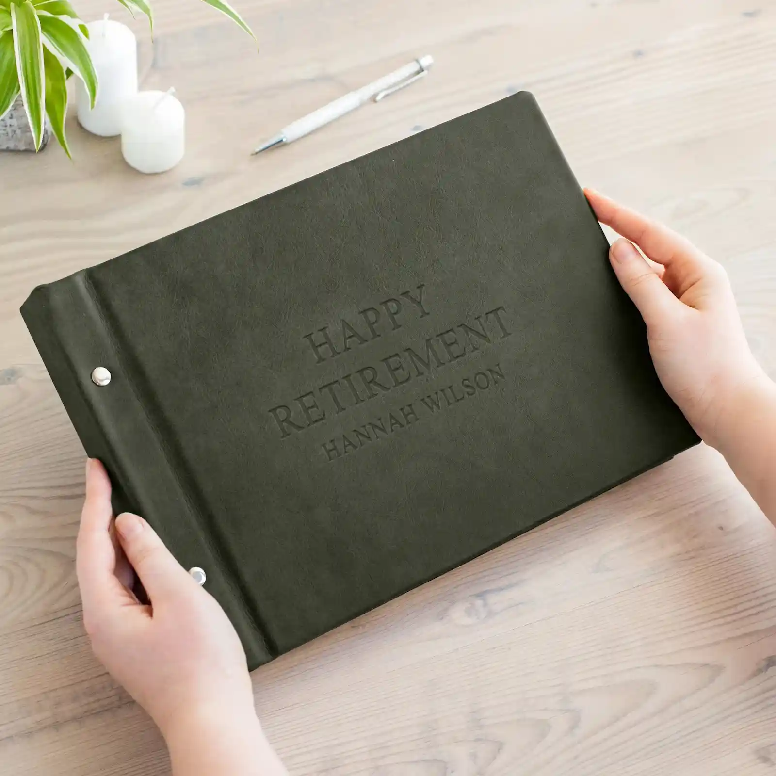 Leather Retirement Book - Image 3