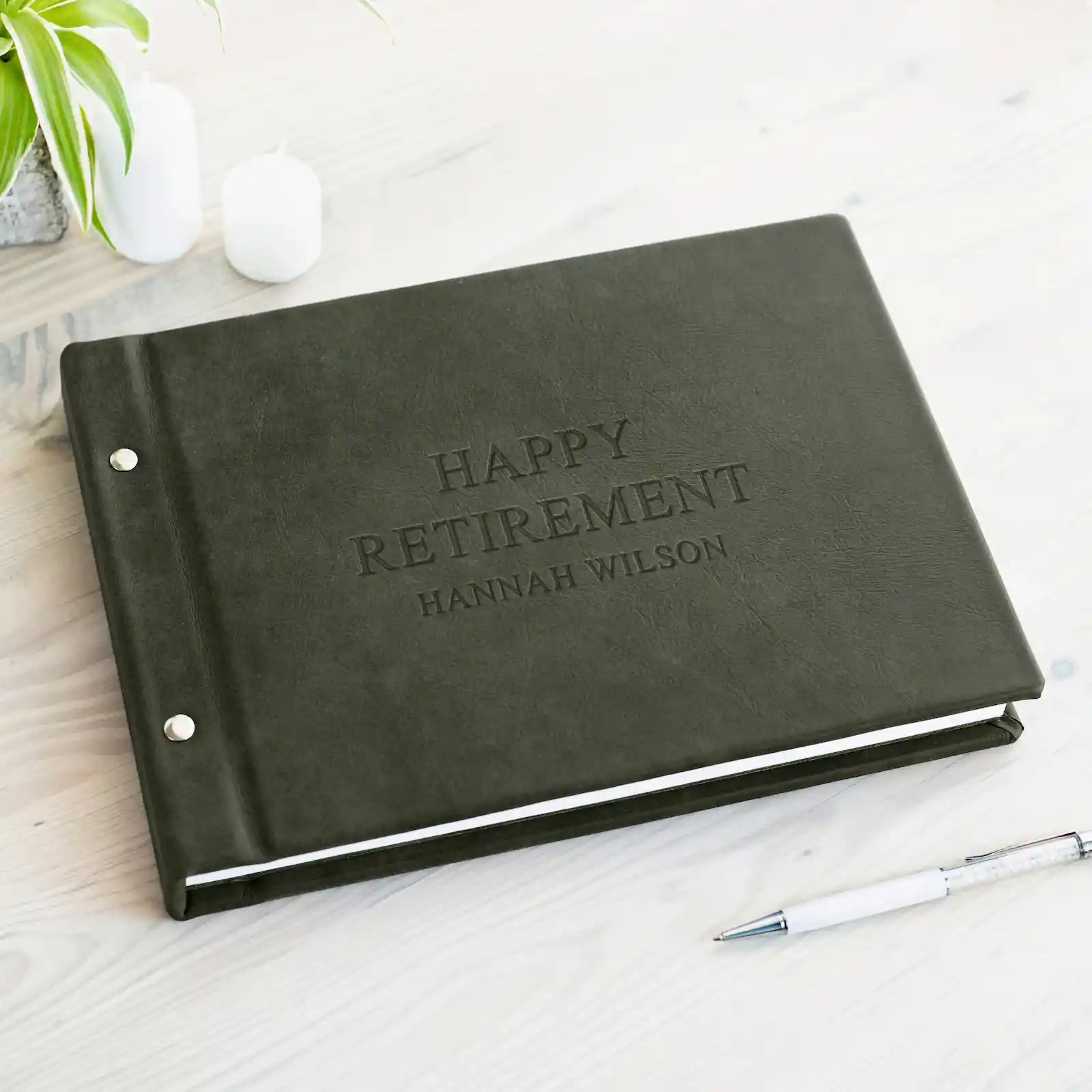 Leather Retirement Book - Image 2