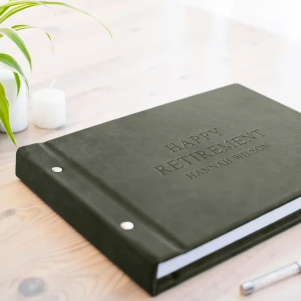 Leather Retirement Book