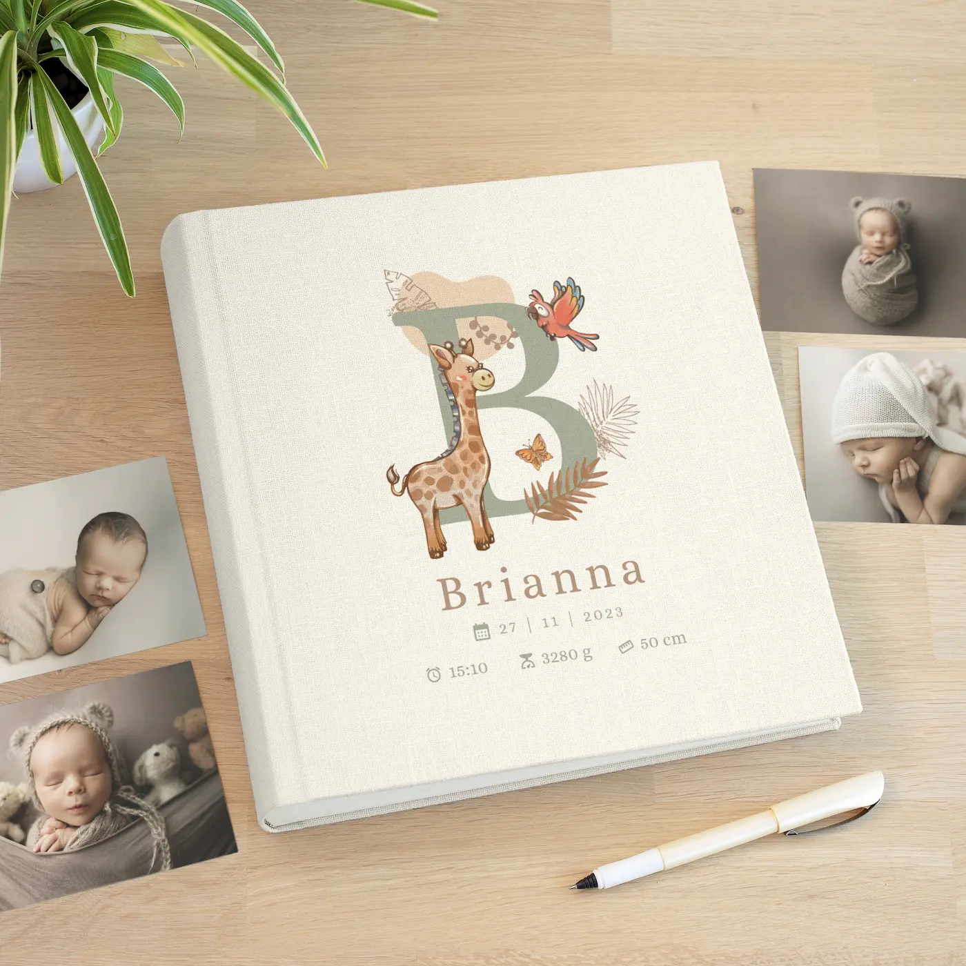 Linen Baby Traditional Photo Album