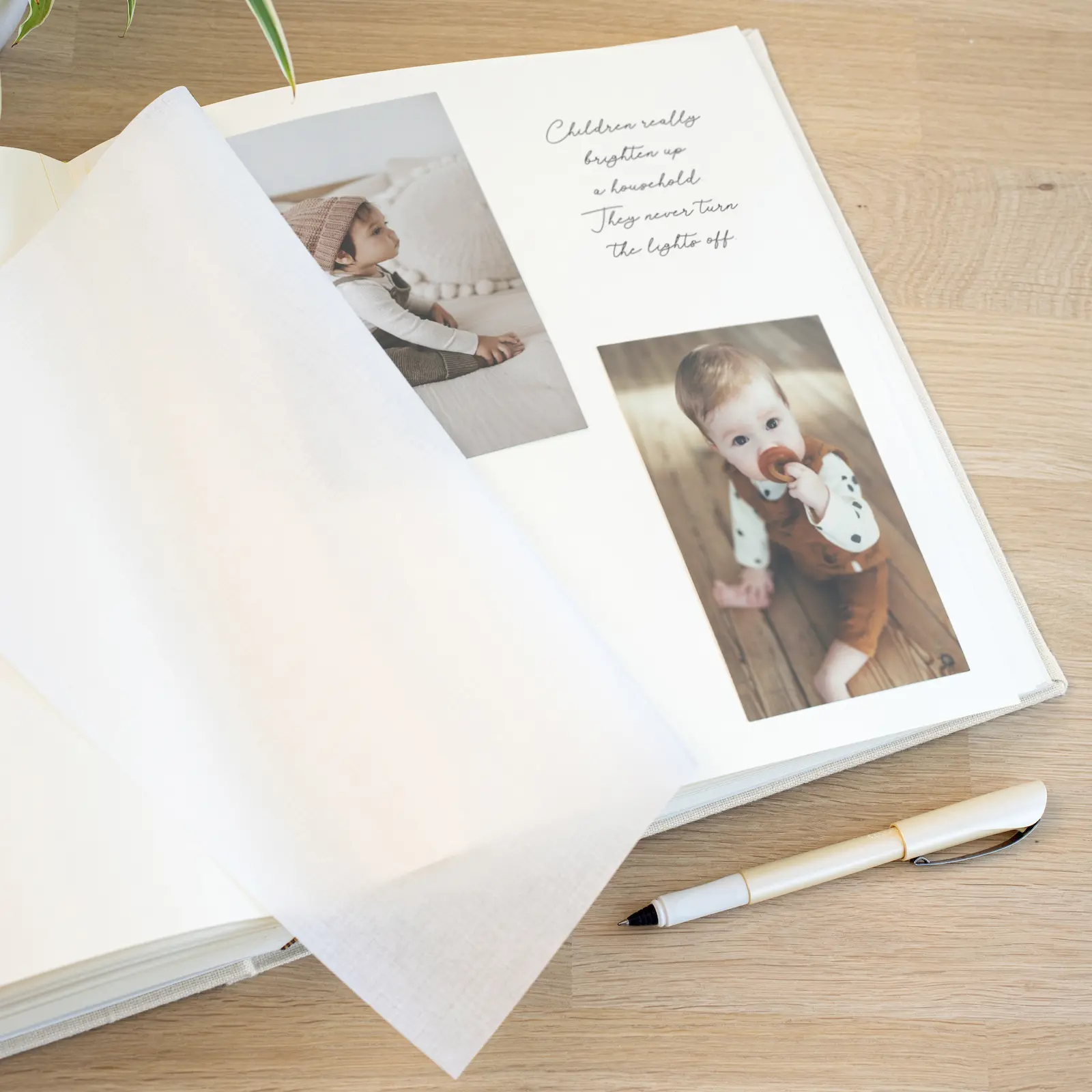 Linen Baby Traditional Photo Album - Image 2