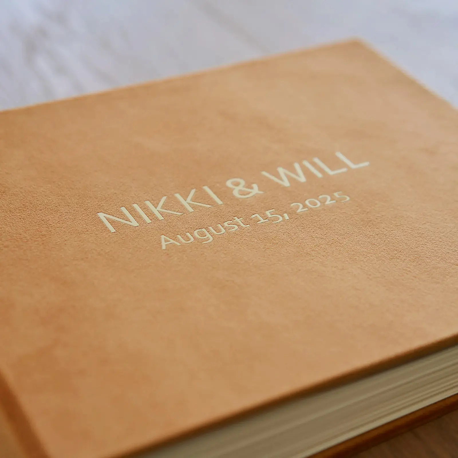 Velvet Wedding Guest Book - Image 4