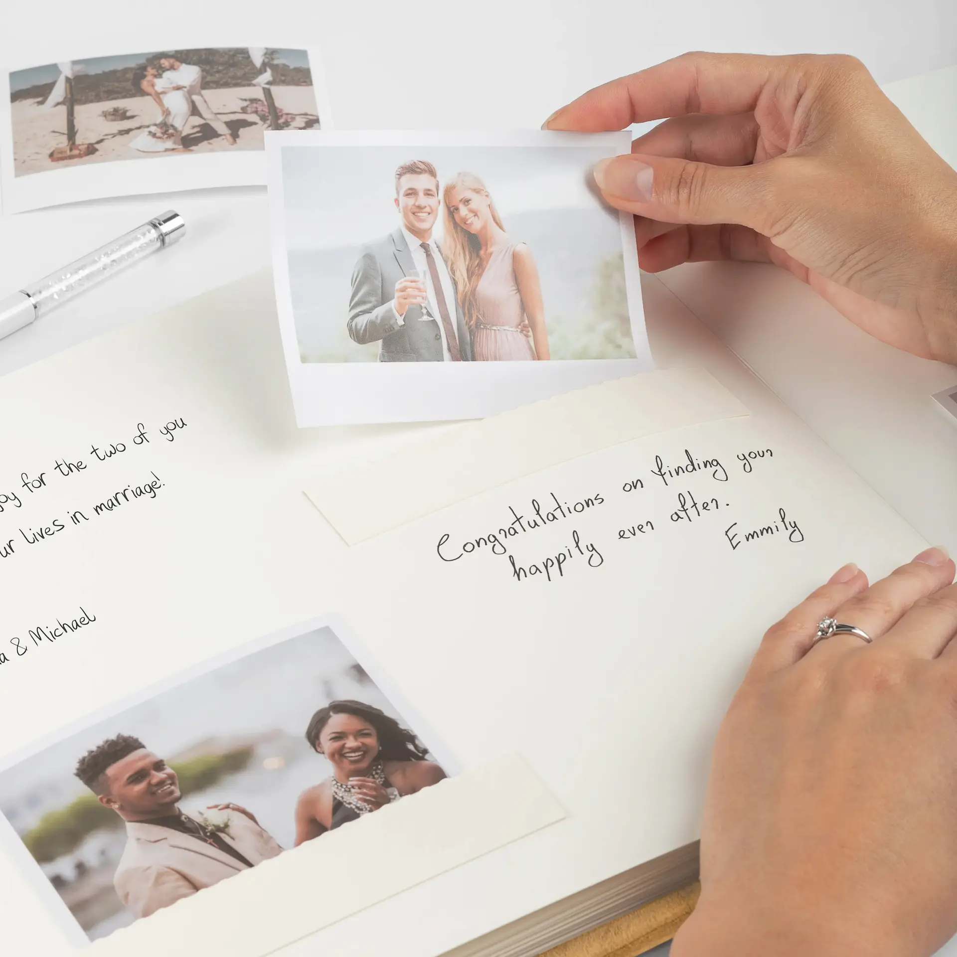 Velvet Wedding Guest Book - Image 2