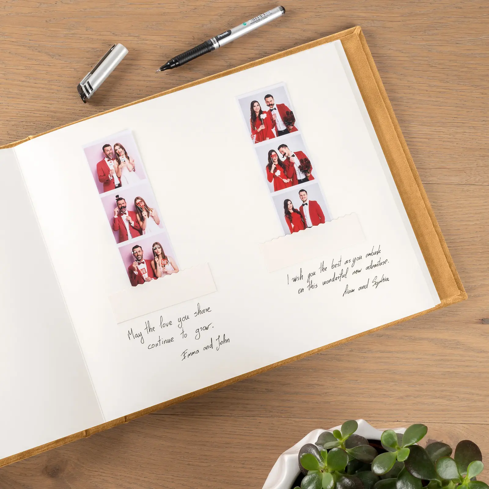 Velvet Wedding Guest Book - Image 3