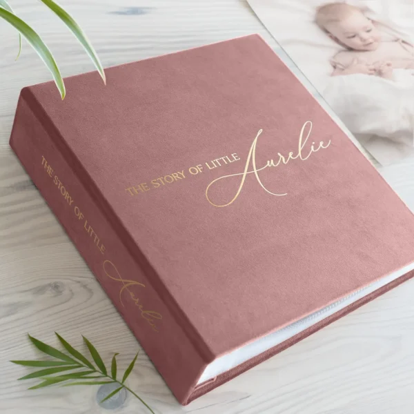 Velvet Baby Slip In Photo Album for 8x10 Photos