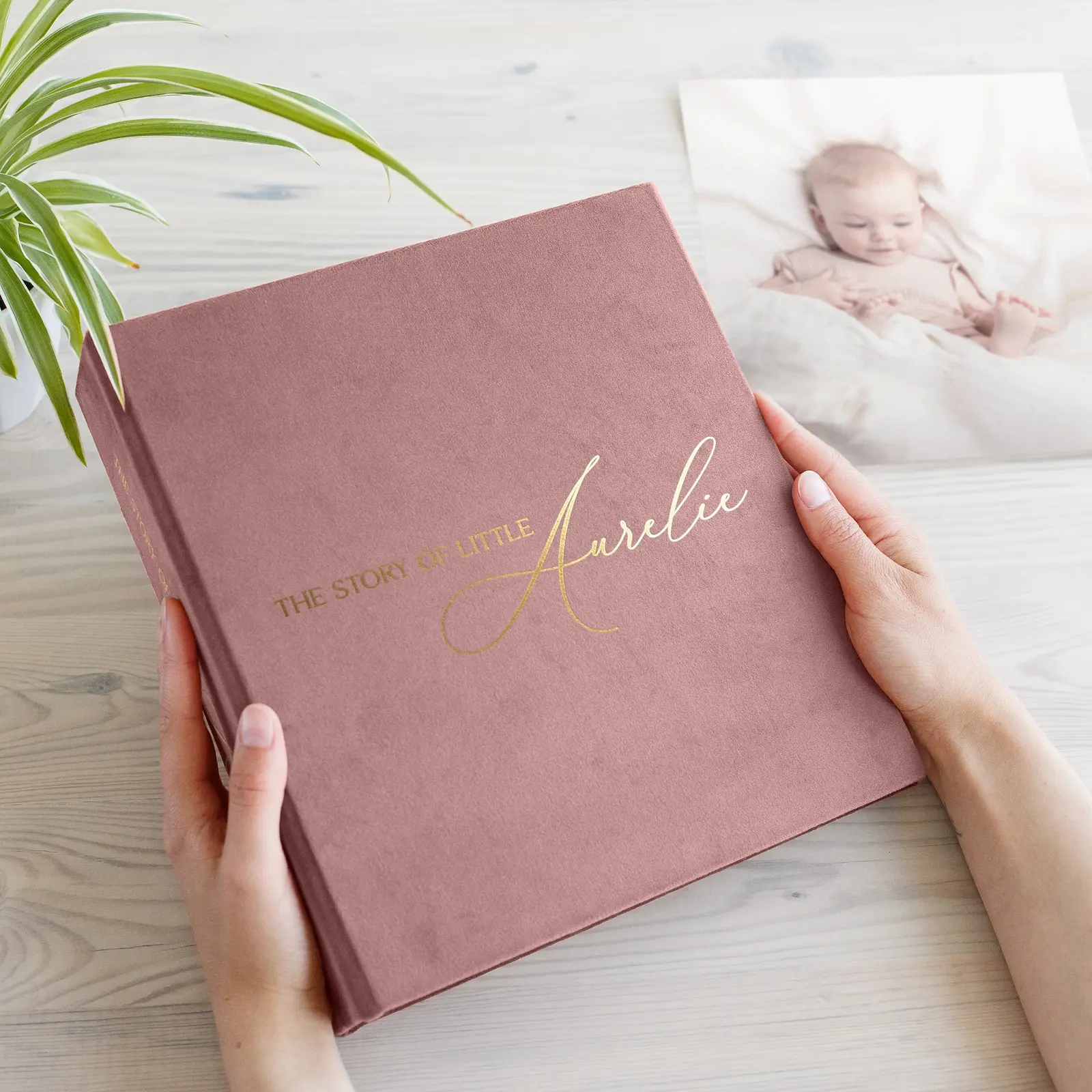 Velvet Baby Slip In Photo Album for 8x10 Photos - Image 4
