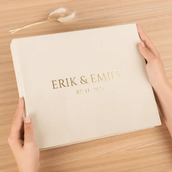 Velvet Wedding Guest Book