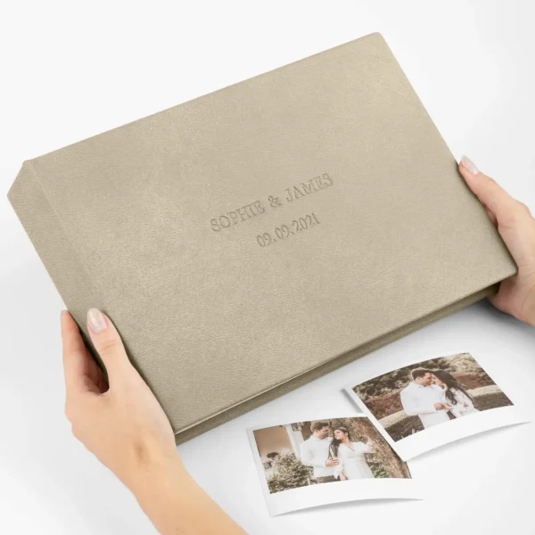 Eco Leather Wedding Guest Book