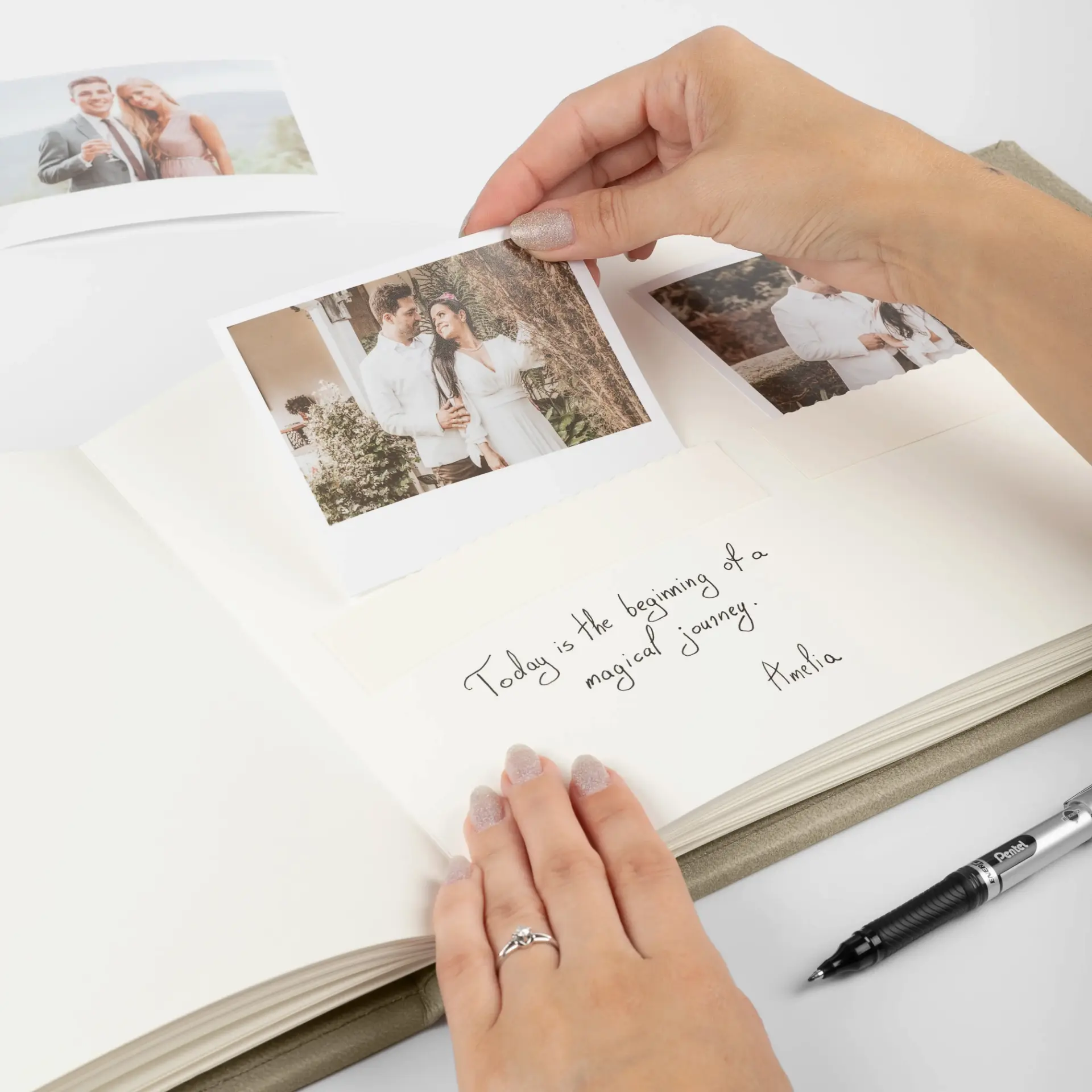 Eco Leather Wedding Guest Book - Image 2